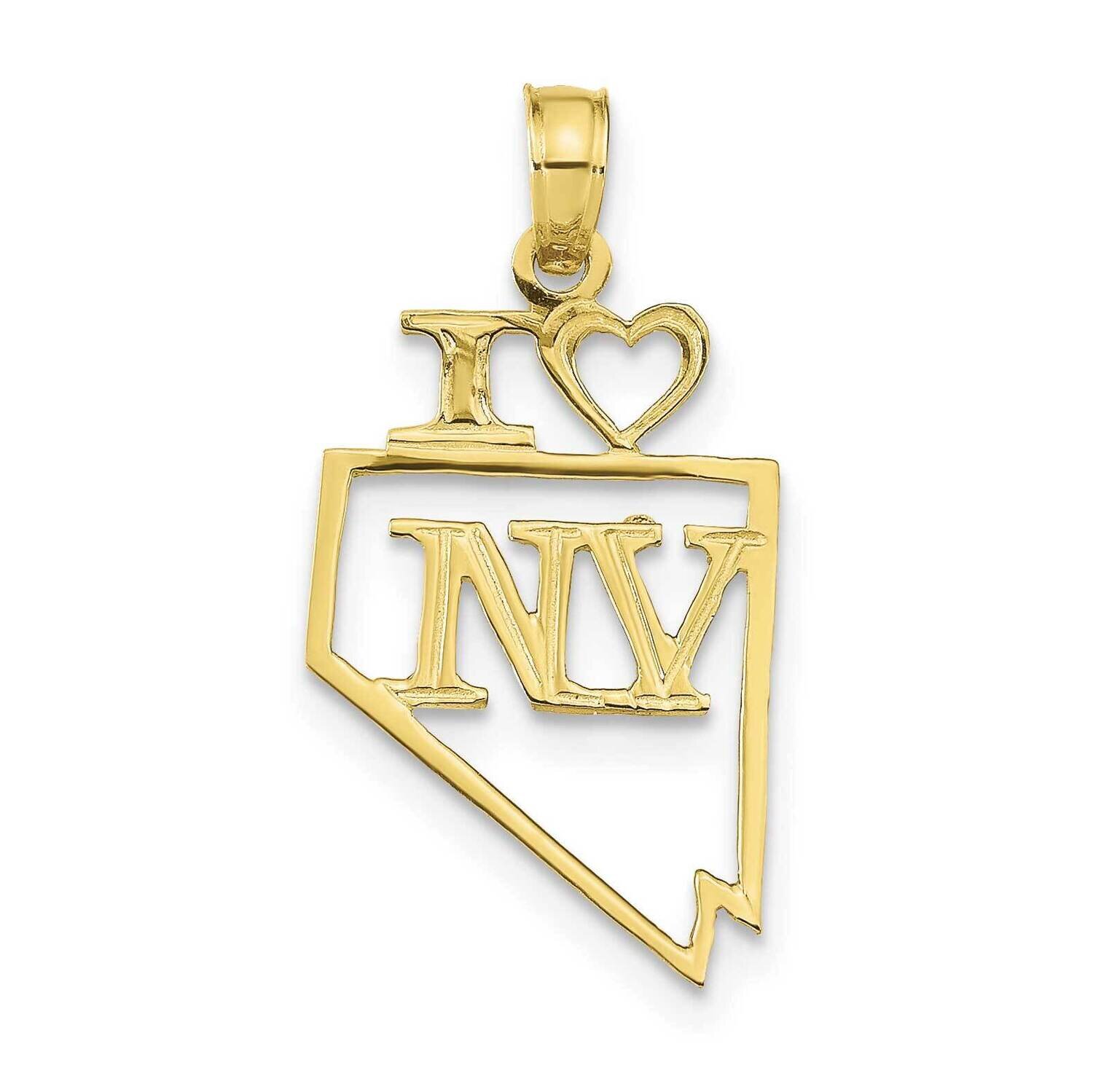 Nevada State Pendant 10k Gold Solid 10D1180, MPN: 10D1180,
