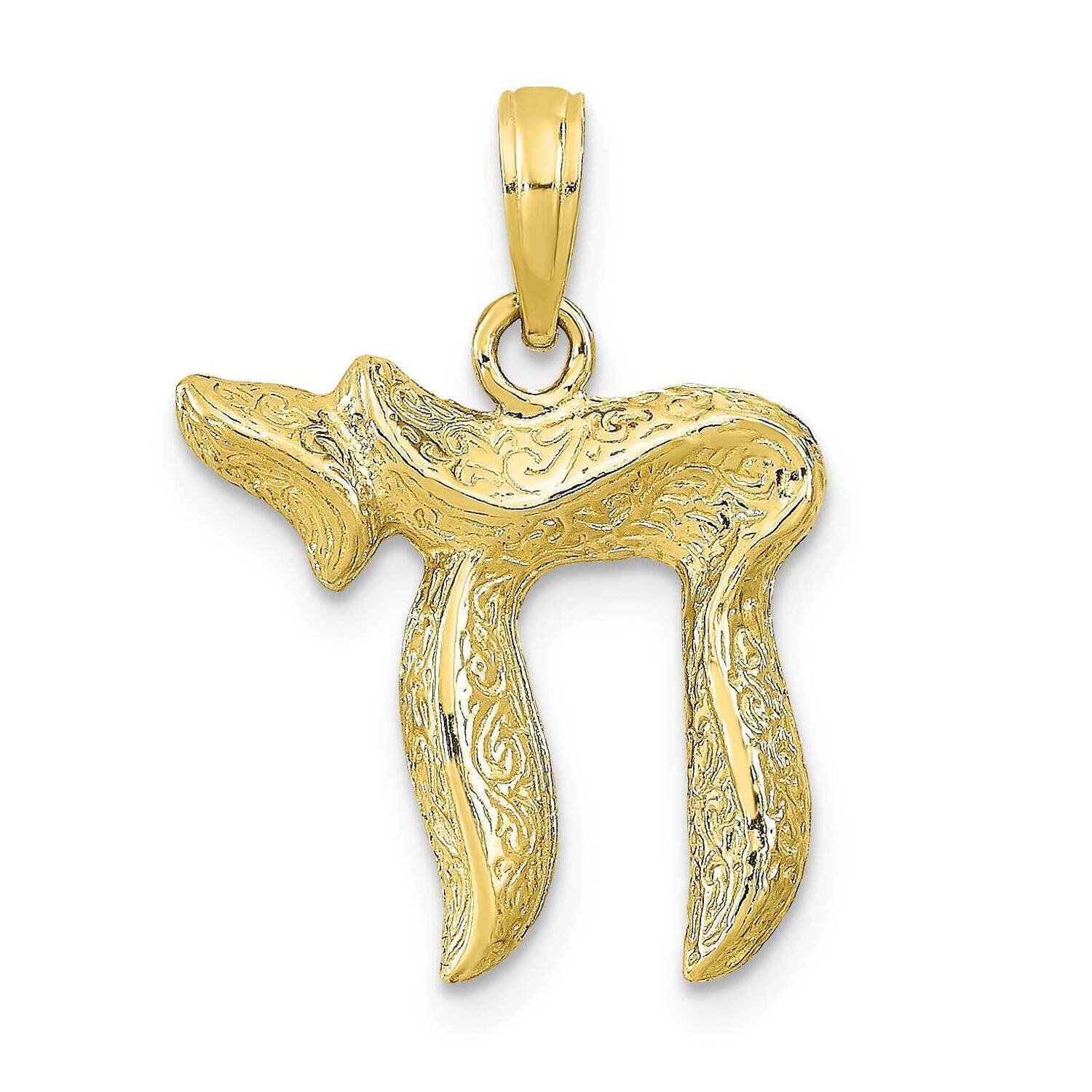 Chai Pendant 10k Gold 10D1702, MPN: 10D1702,