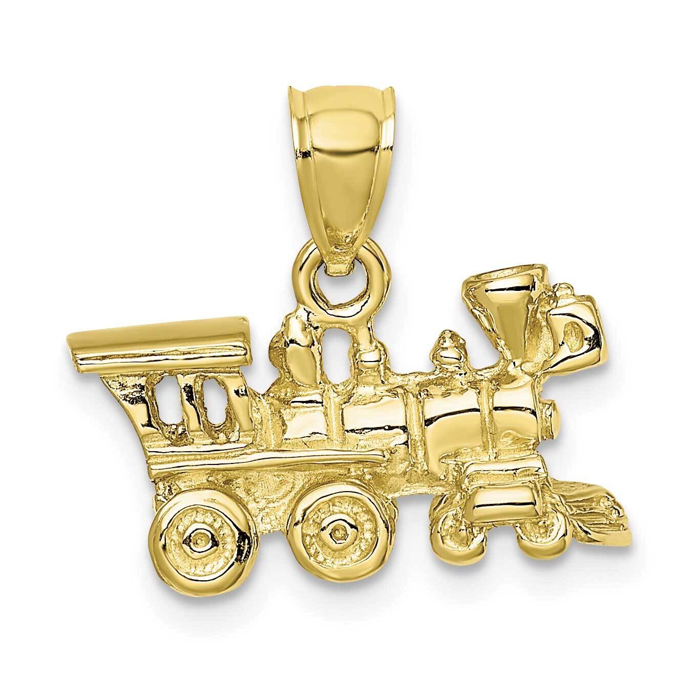 3-D Locomotive Pendant 10k Gold 10D3304