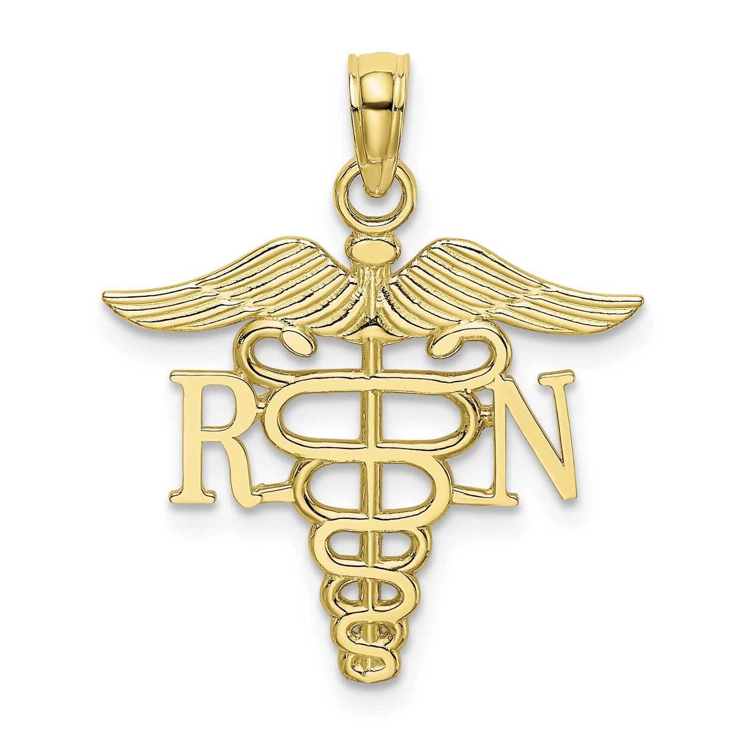 Rn Caduceus Pendant 10k Gold 10D3483, MPN: 10D3483,