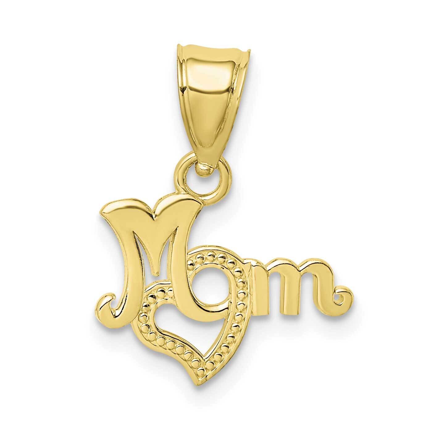 Mom with Heart Pendant 10k Gold 10D3938, MPN: 10D3938,