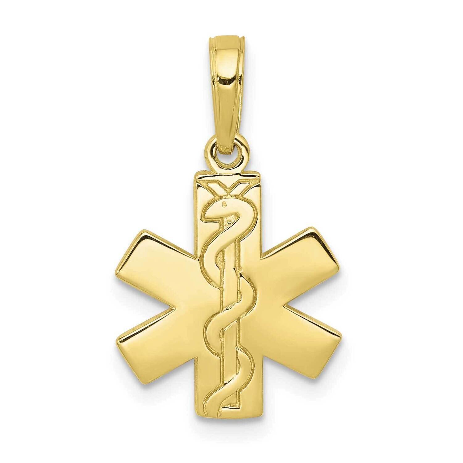 Paramedic Emt Symbol Pendant 10k Gold 10D4072, MPN: 10D4072,
