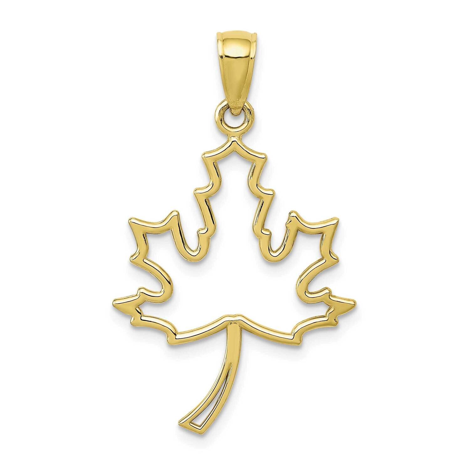 Maple Leaf Pendant 10k Gold 10D4375, MPN: 10D4375, 63721818750