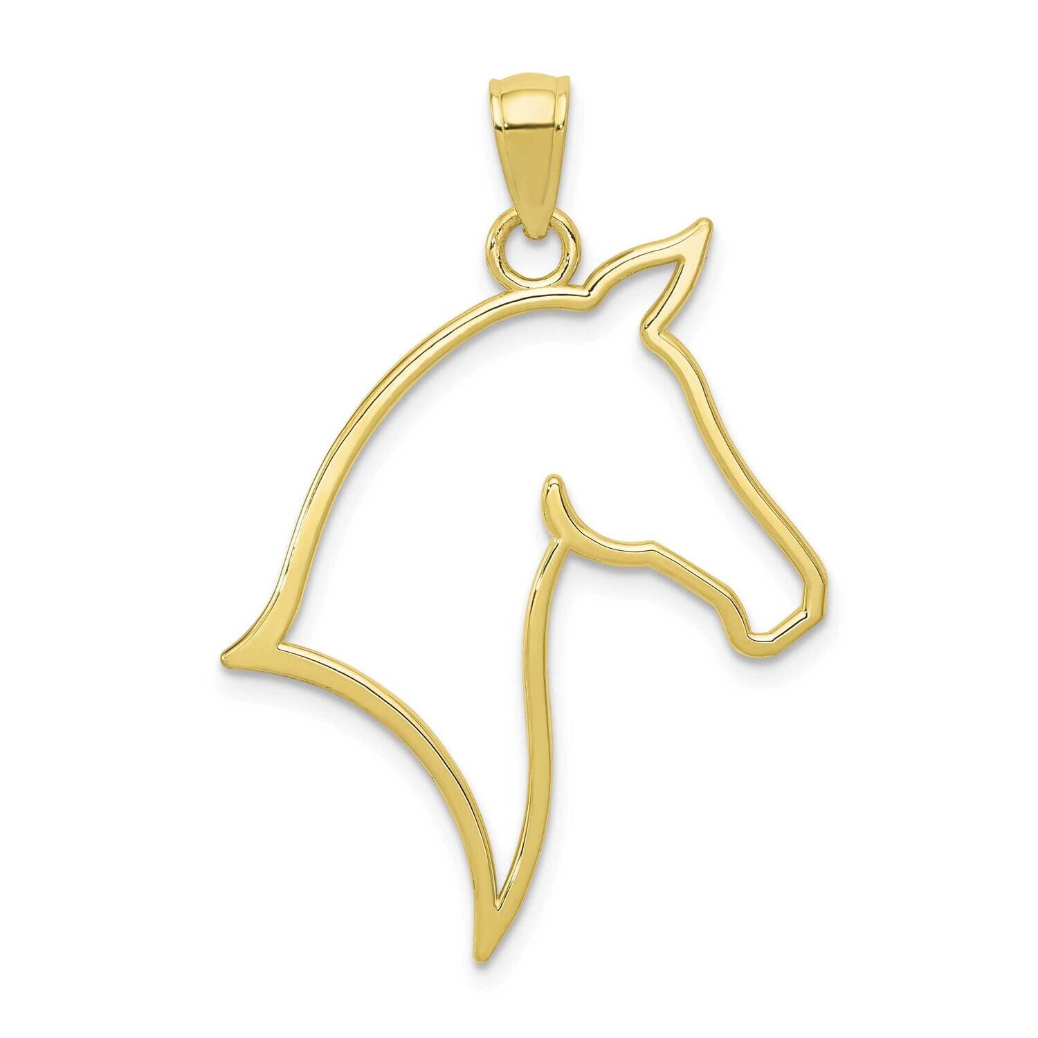 Horse Head Pendant 10k Gold 10D4384