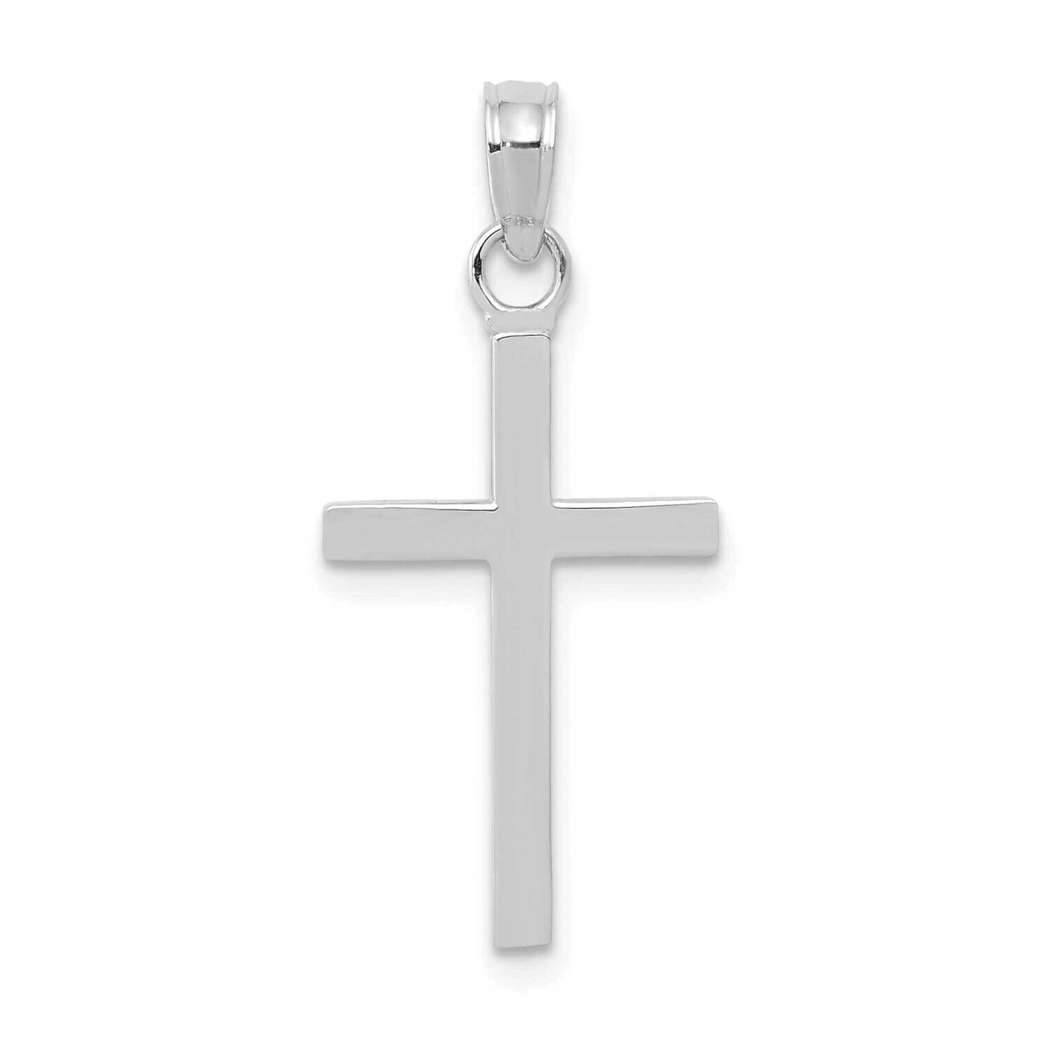 3-D Cross Pendant 10k White Gold 10K2116W, MPN: 10K2116W,