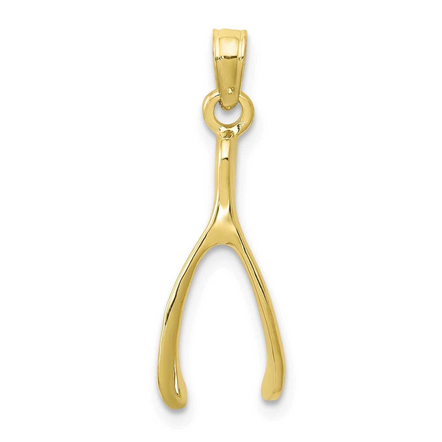 Wishbone Charm 10k Gold 10K2766, MPN: 10K2766, 63721818781
