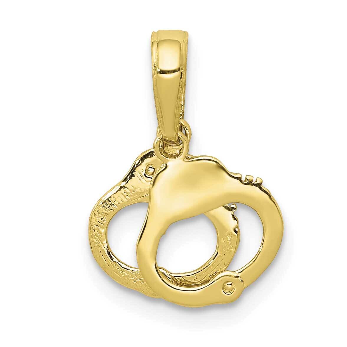 Handcuffs Pendant 10k Gold 10K2848, MPN: 10K2848,
