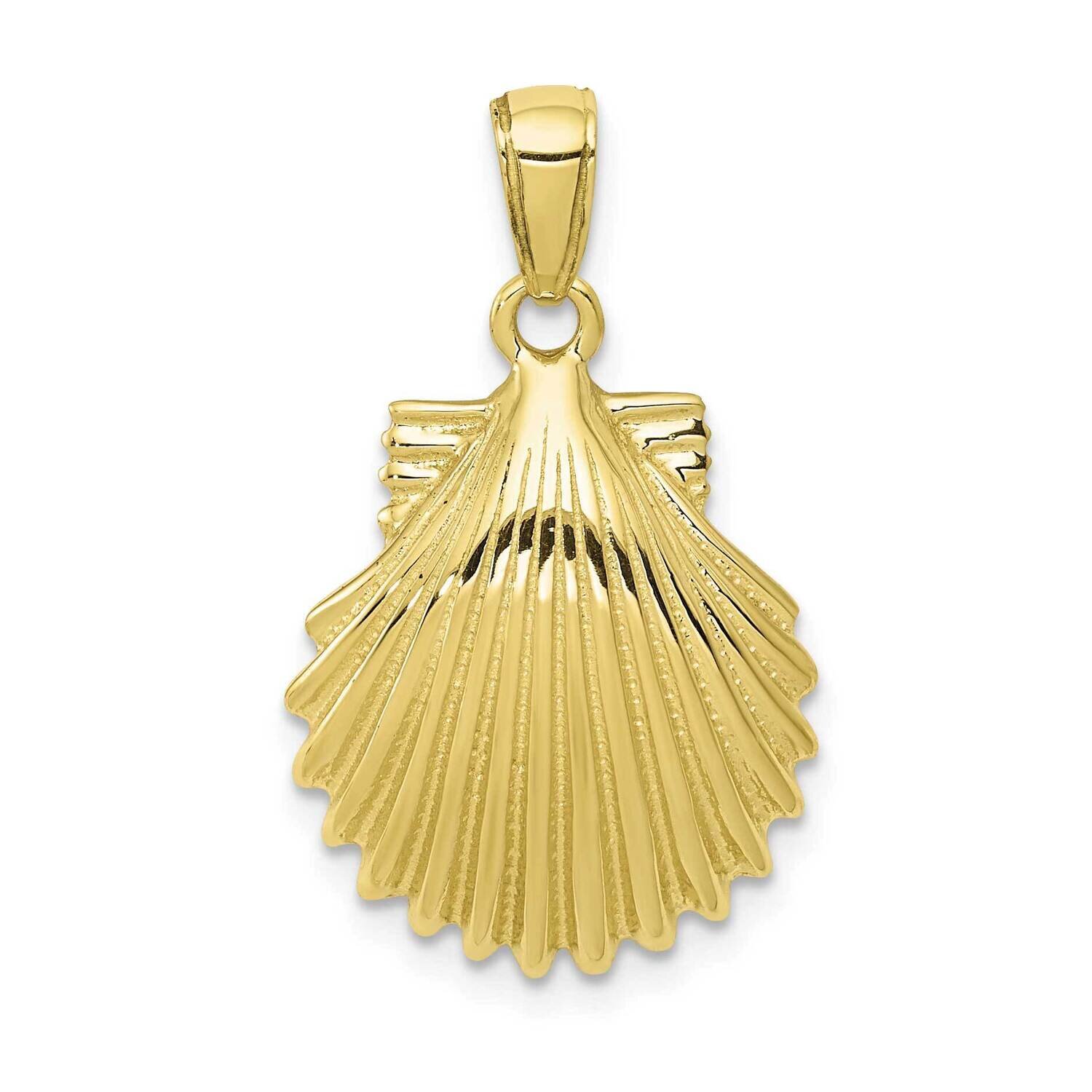 Scallop Shell Pendant 10k Gold 10K2919, MPN: 10K2919,