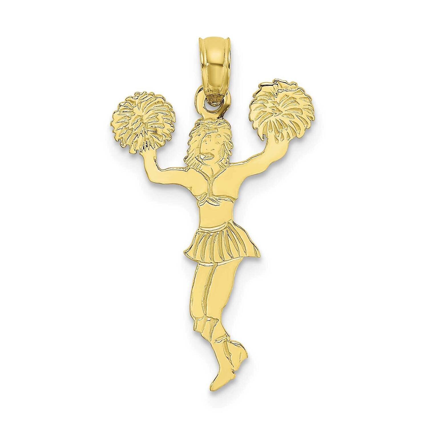 Cheerleader with Pom-Poms Pendant 10k Gold 10K3524, MPN: 10K3524,