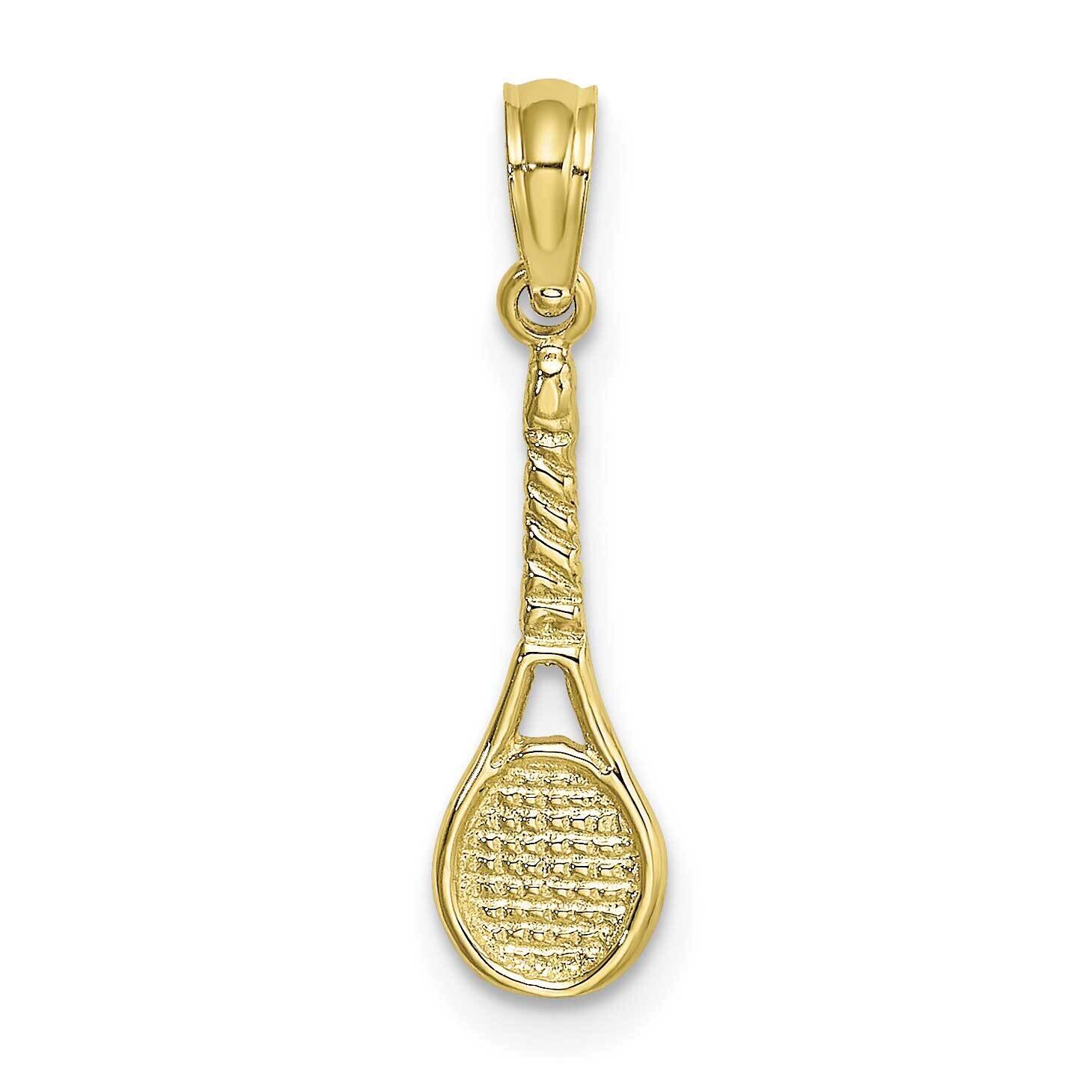 Tennis Racquet Pendant 10k Gold 10K3564, MPN: 10K3564,