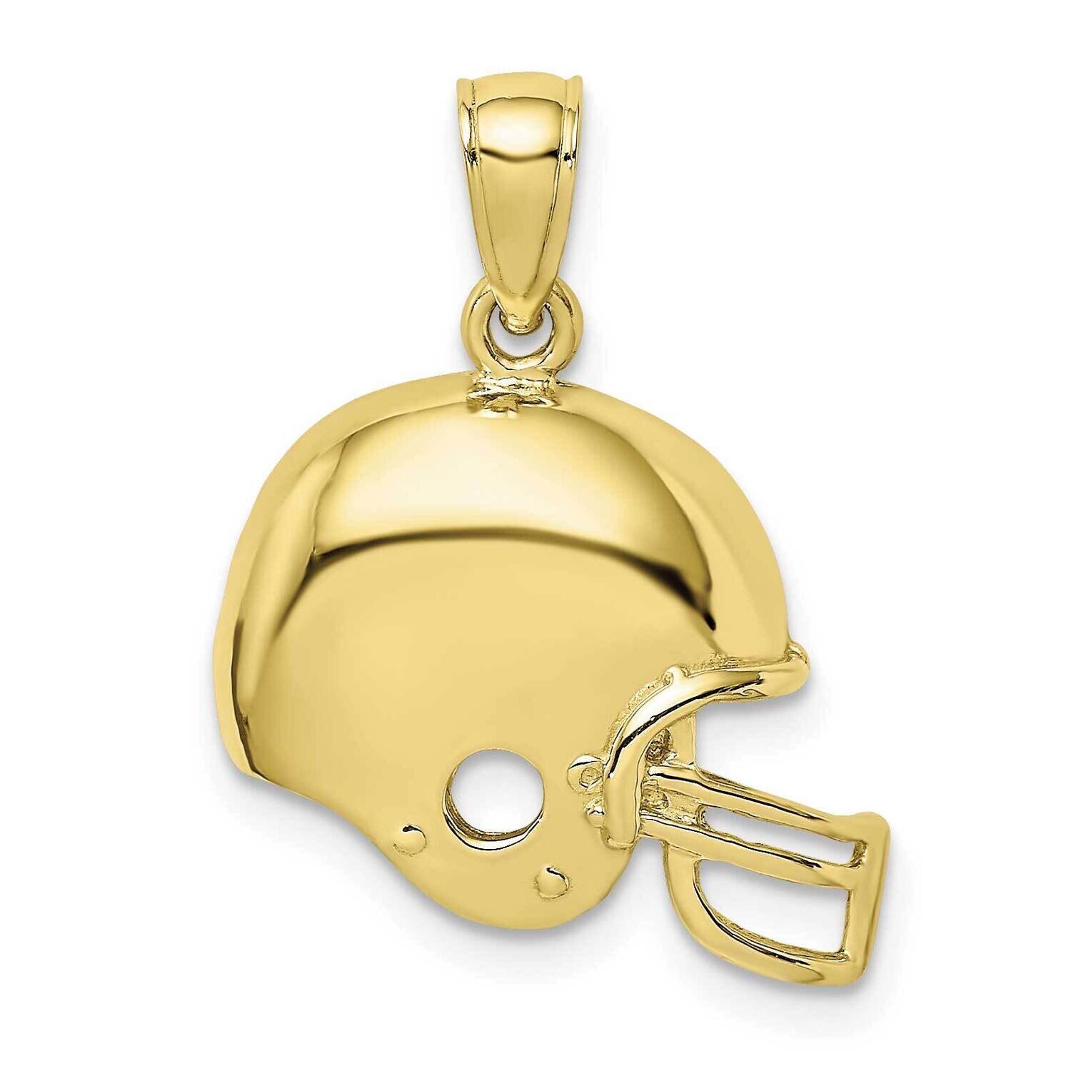 Football Helmet Pendant 10k Gold 10K3603, MPN: 10K3603,