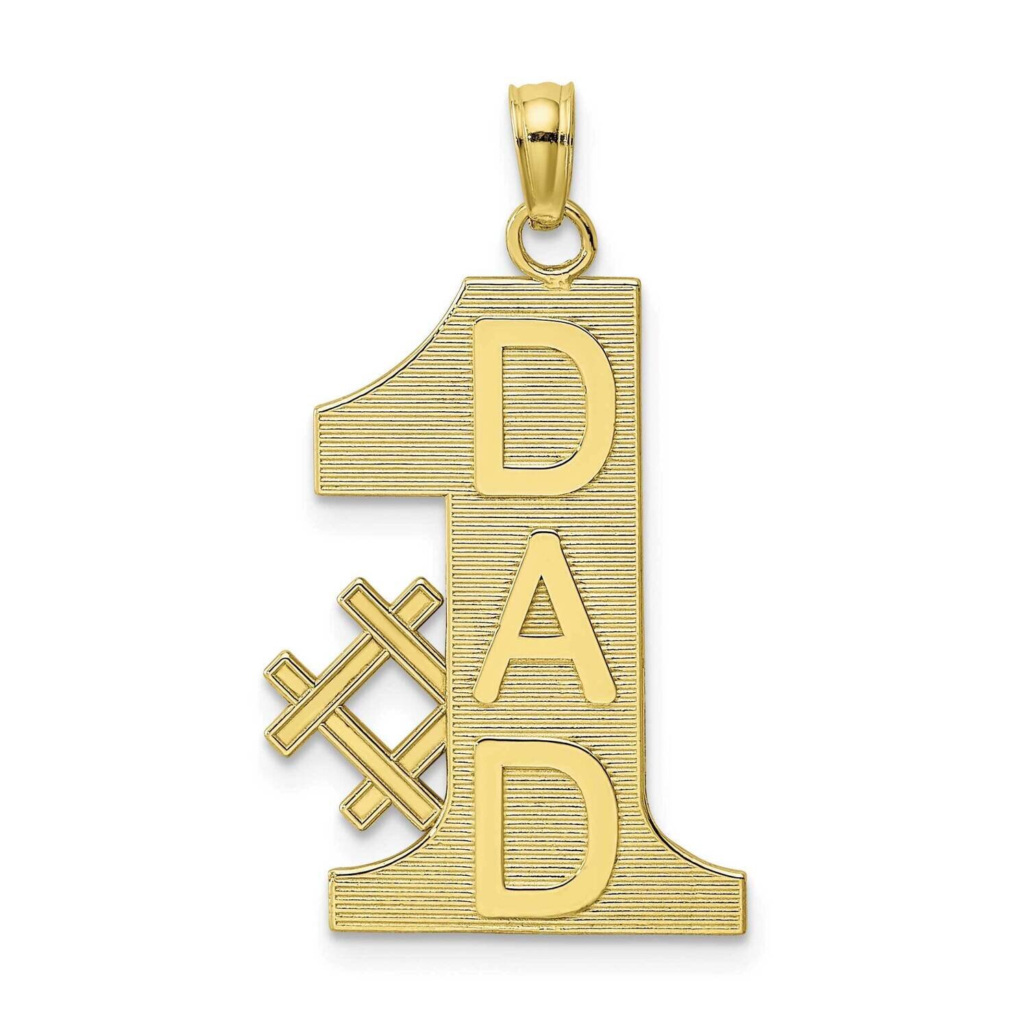 #1 Dad Charm 10k Gold 10K4730, MPN: 10K4730, 63721818743