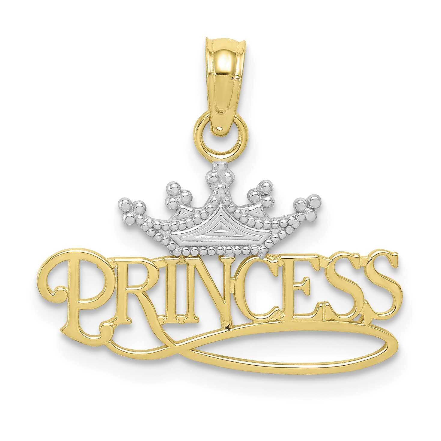 Princess with White Crown 10k Gold 10K4750