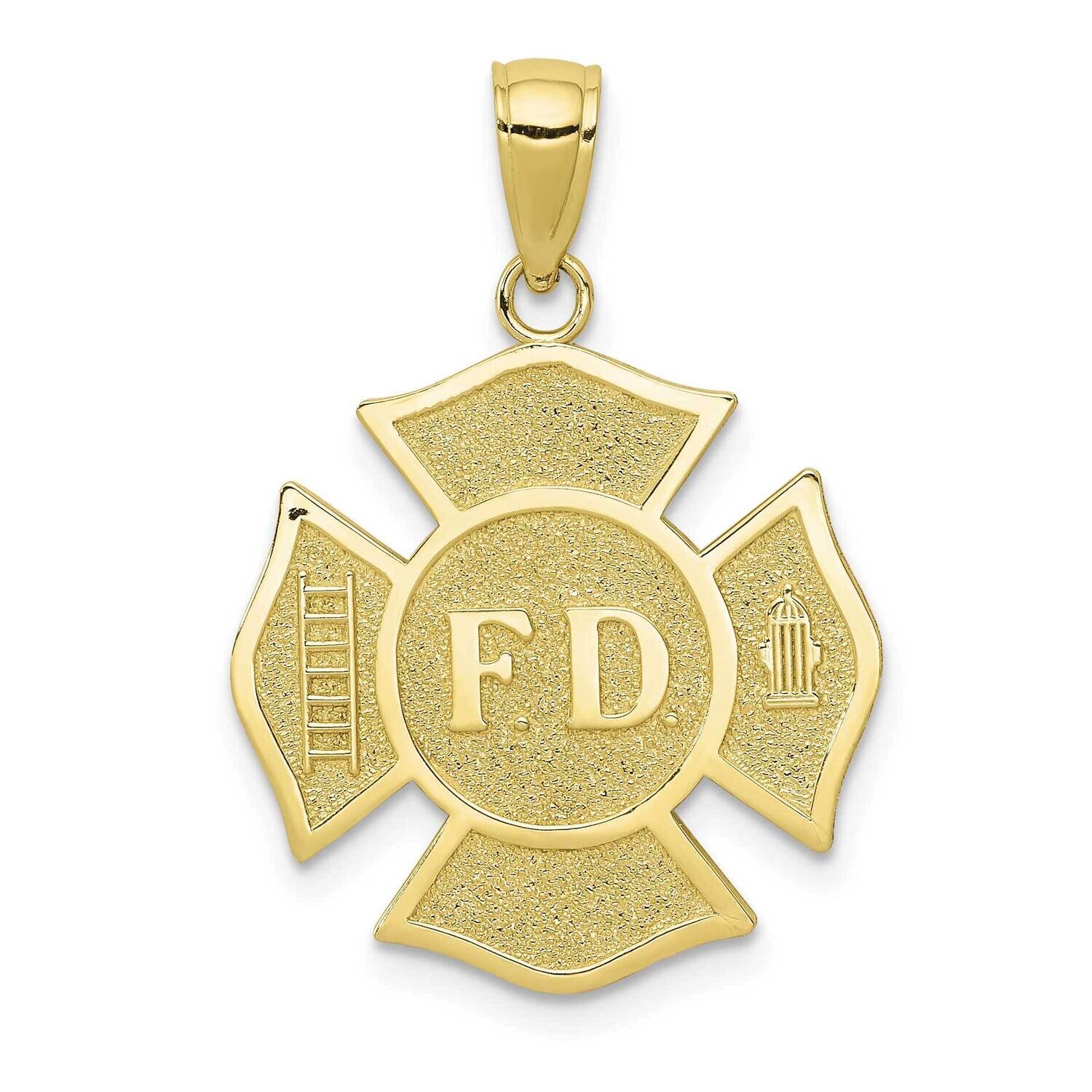 Fire Dept. Maltese Cross Pendant 10k Gold 10K4927, MPN: 10K4927, 63721818705