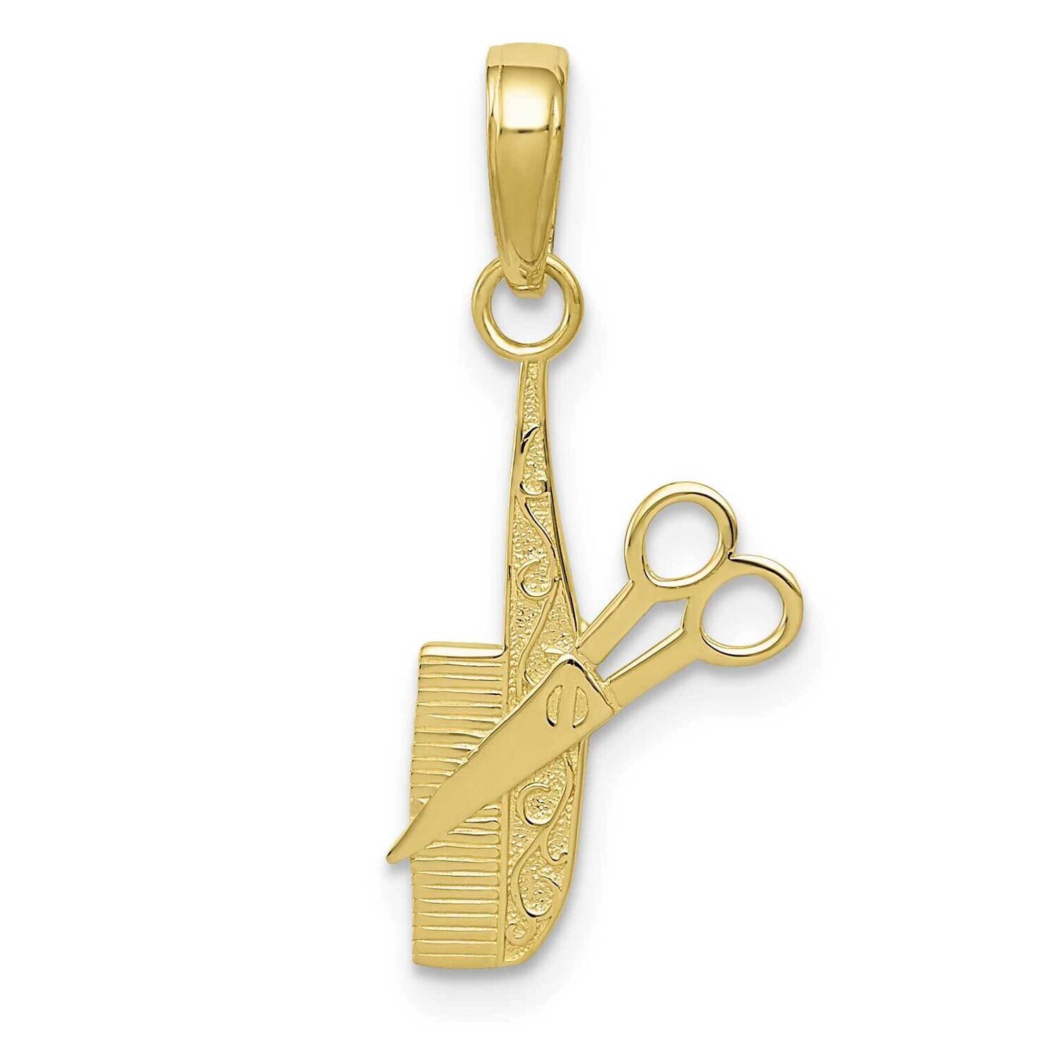 Comb Scissors Charm 10k Gold 10K4940, MPN: 10K4940, 63721818675