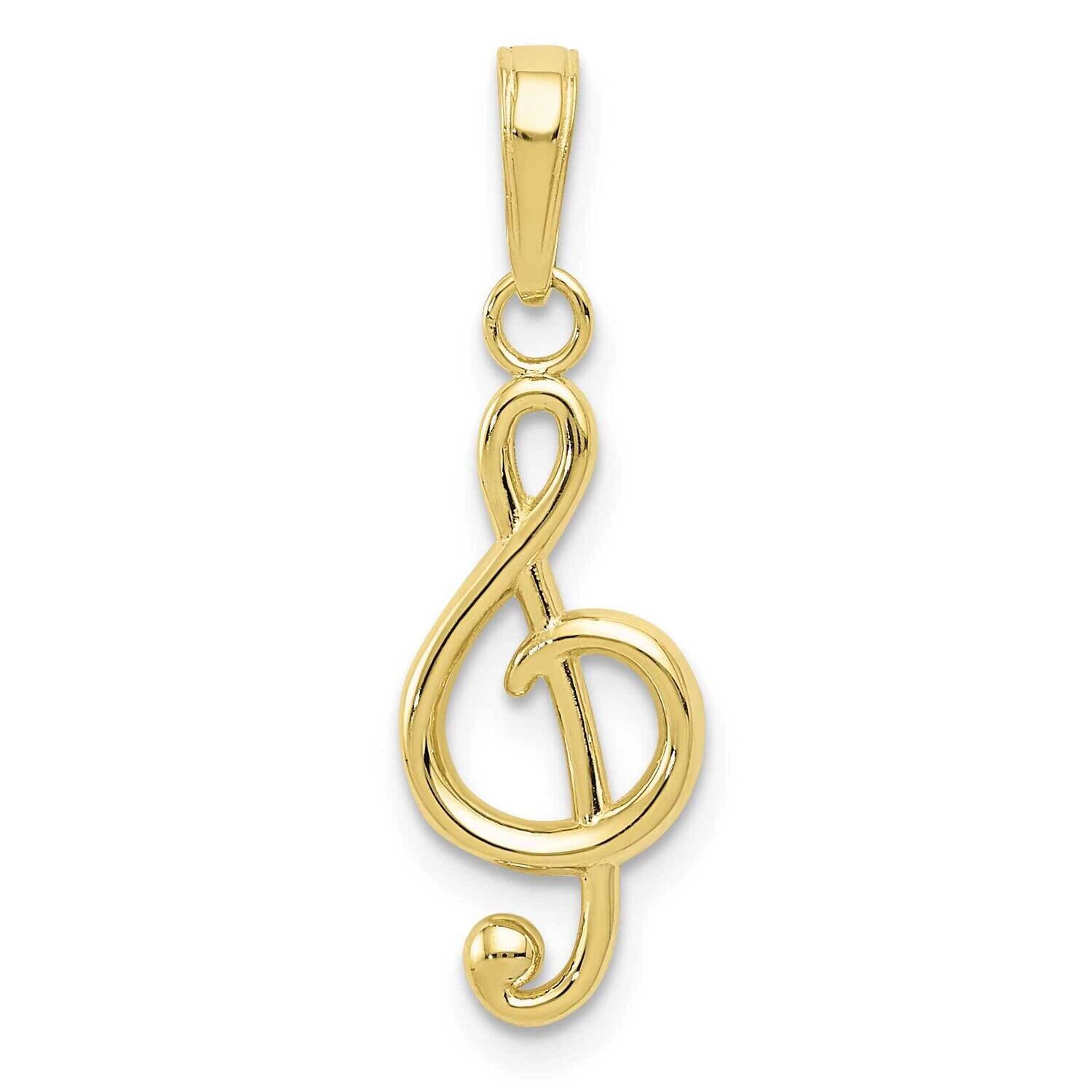 Treble Clef Pendant 10k Gold 10K4944, MPN: 10K4944, 63721818729