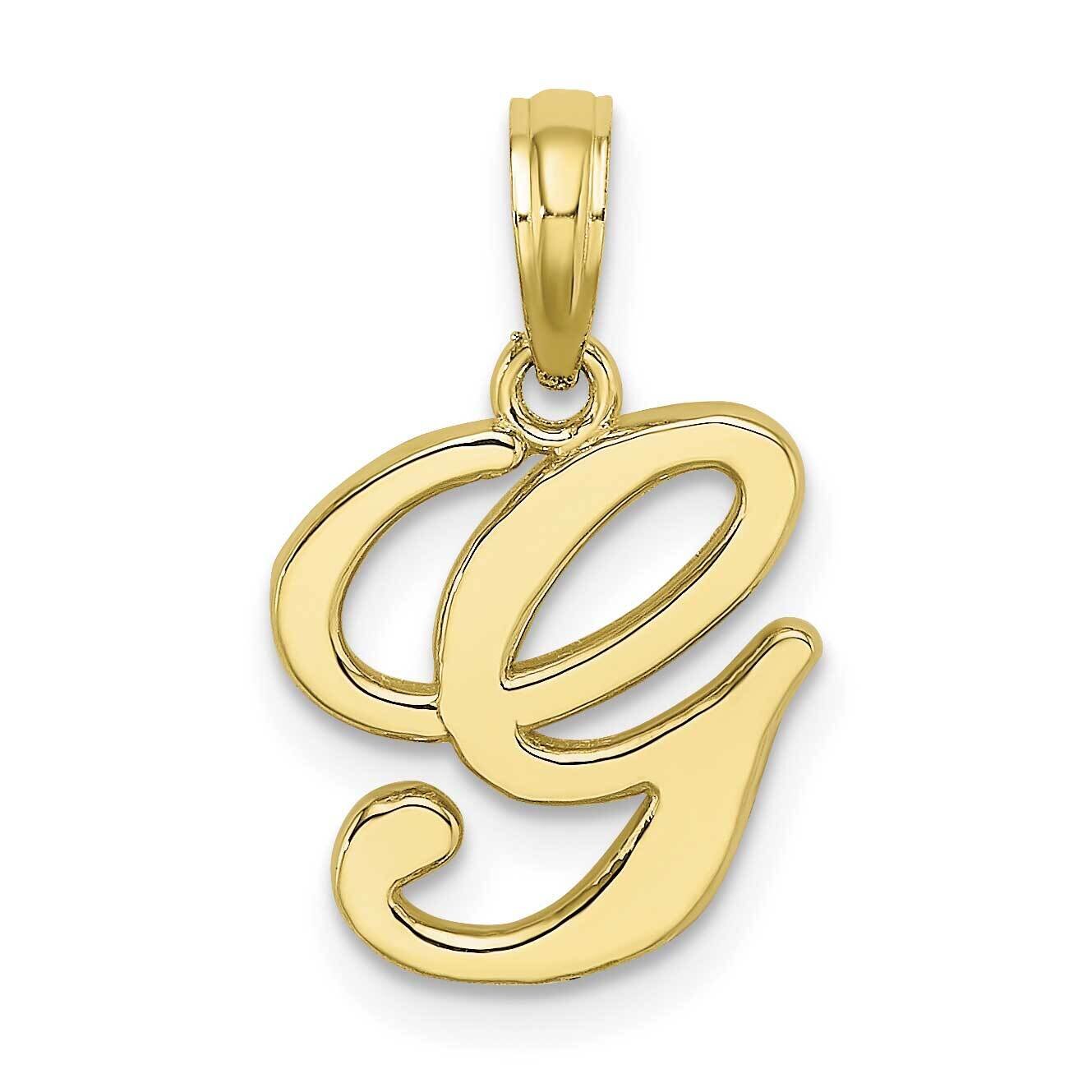 G Script Initial Charm 10k Gold Polished 10K6422G, MPN: 10K6422G, 63721800700