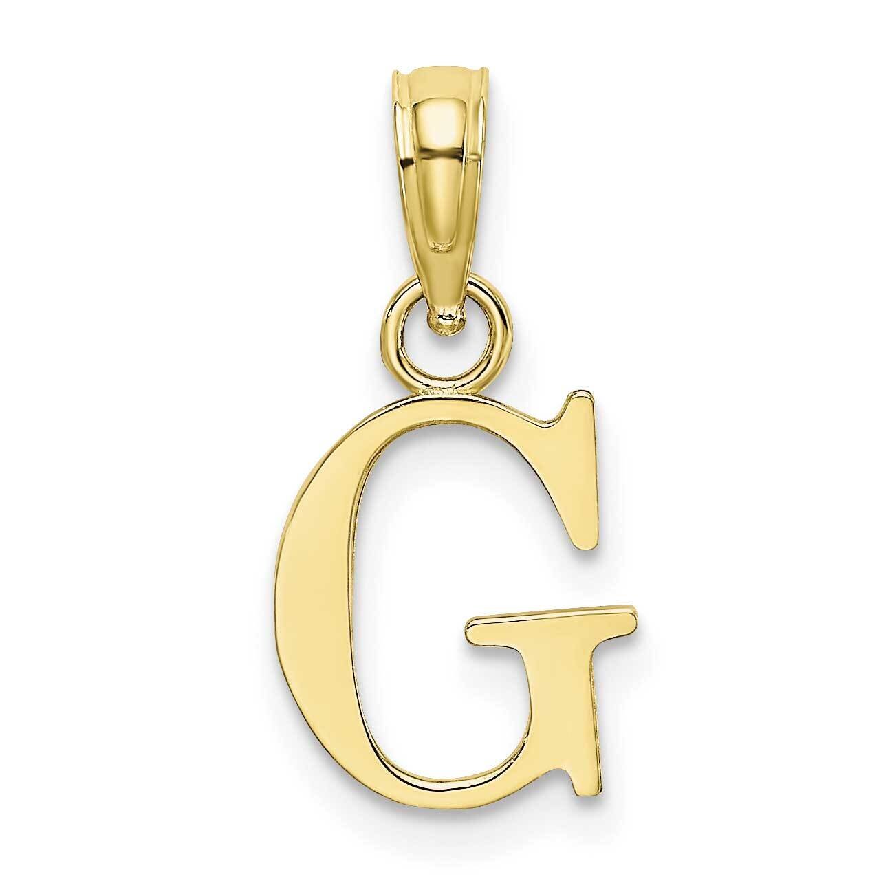 G Block Initial Charm 10k Gold Polished 10K6423G, MPN: 10K6423G,