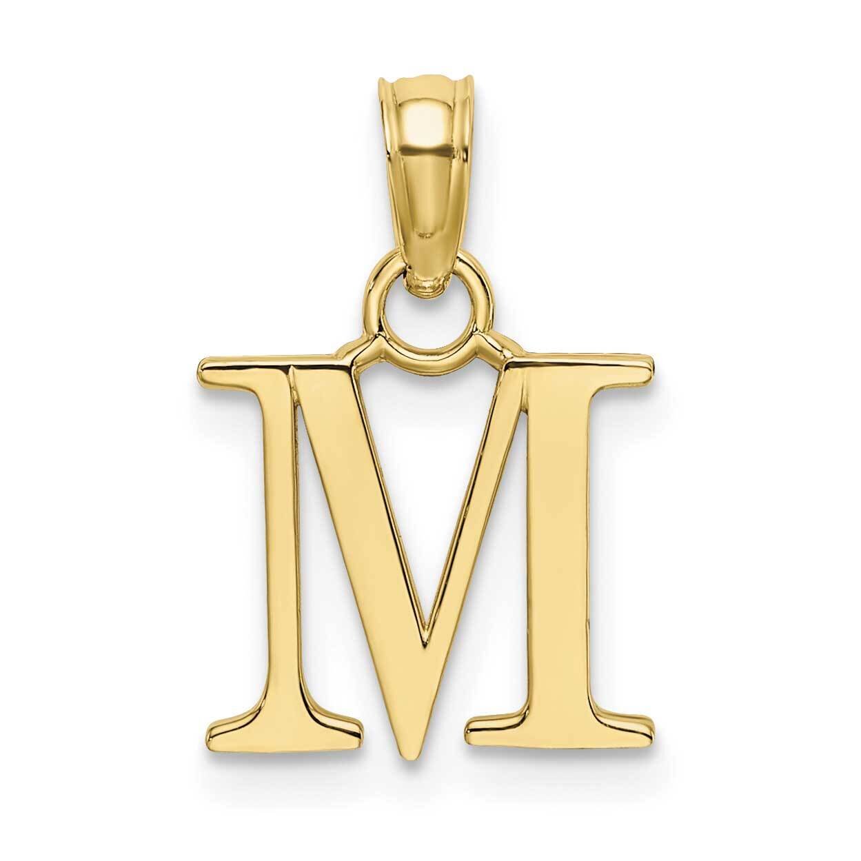 M Block Initial Charm 10k Gold Polished 10K6423M, MPN: 10K6423M, 63721818804