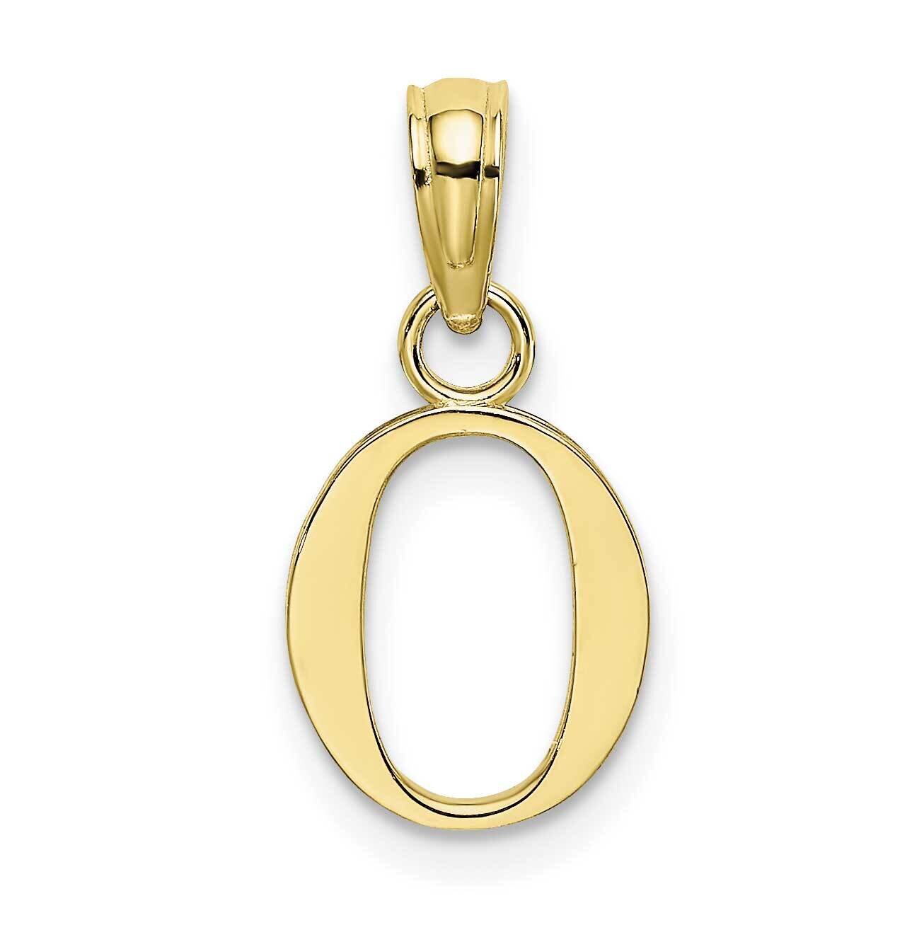 O Block Initial Charm 10k Gold Polished 10K6423O, MPN: 10K6423O,