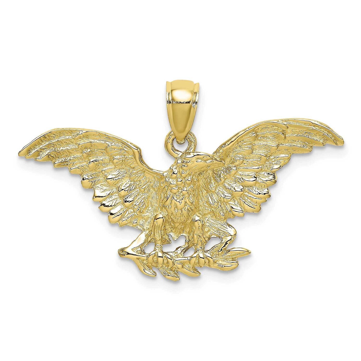 Eeagle with Wings Spread Charm 10k Gold 10K6525