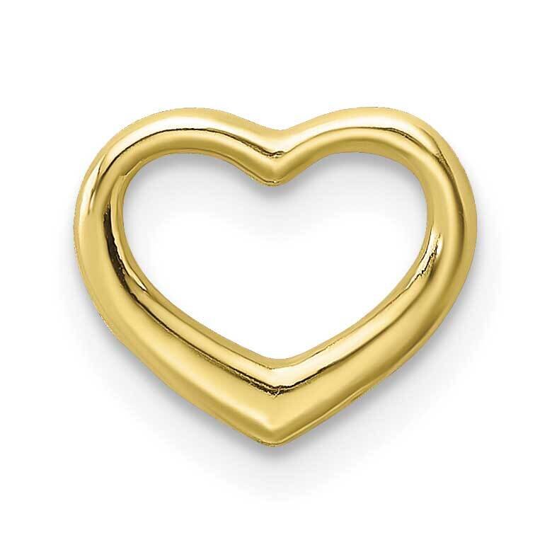 Mini Floating Heart Slide 10k Gold Polished 10K7108