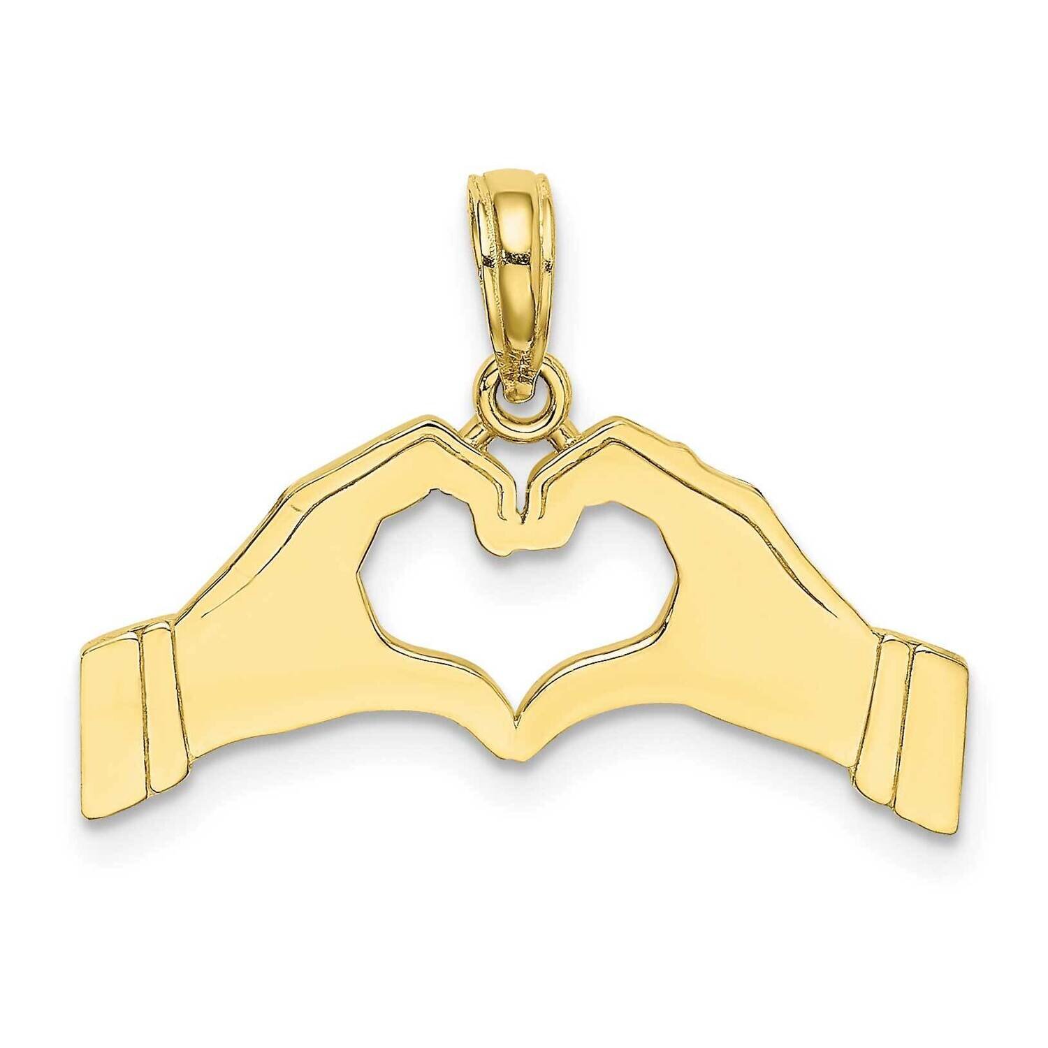 Hands Forming A Heart Charm 10k Gold 10K7109, MPN: 10K7109, 63721818699
