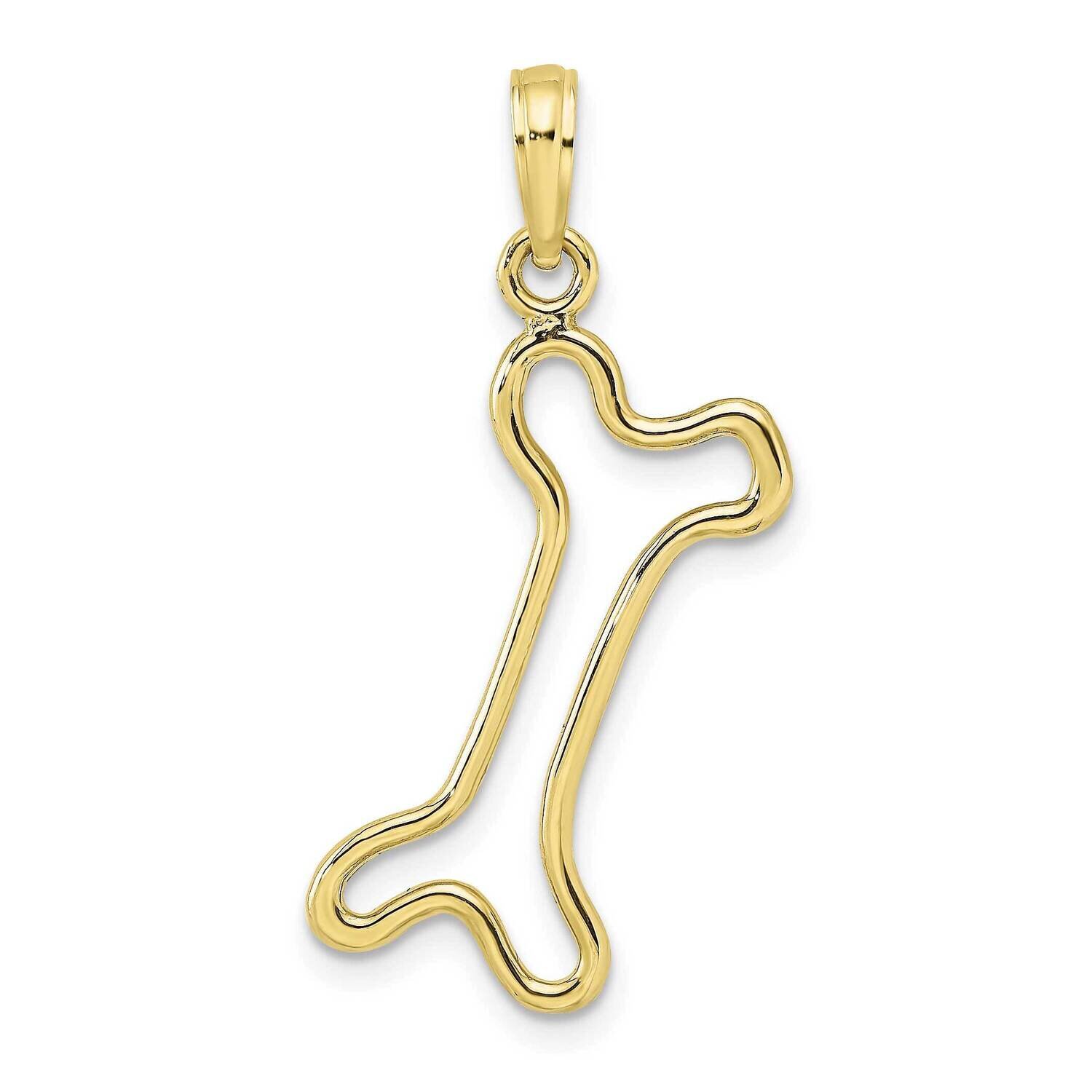 Cut-Out Polished Dog Bone Charm 10k Gold 10K7166, MPN: 10K7166, 63721818750