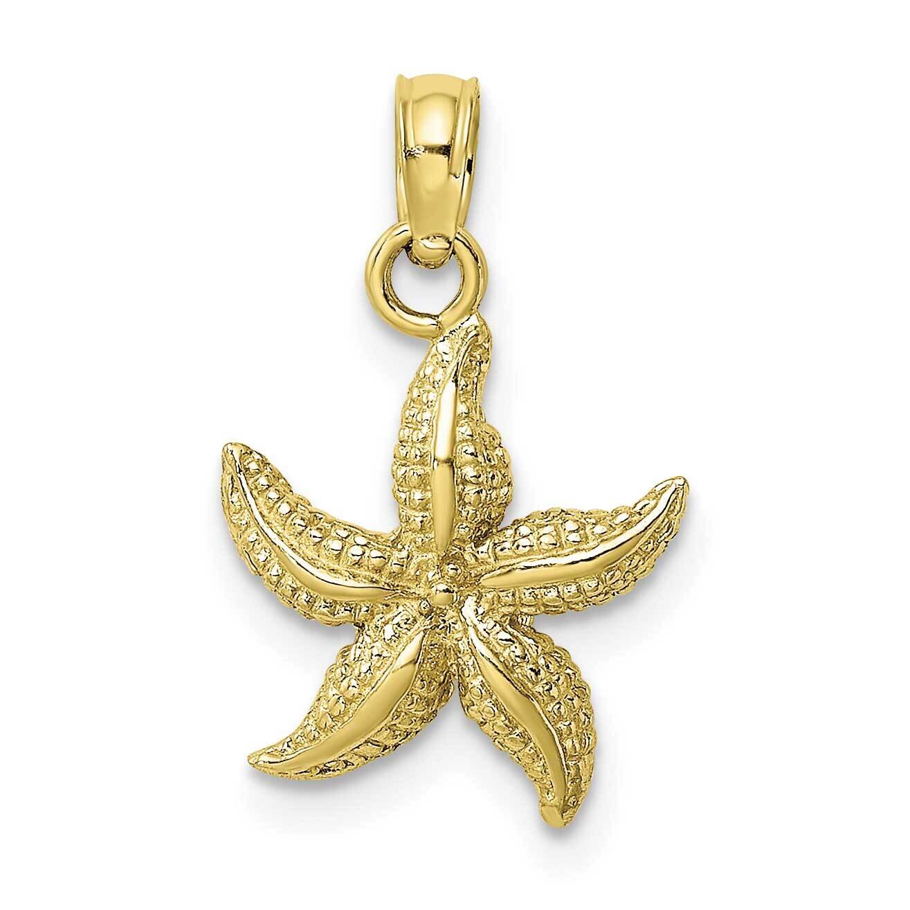 Textured Starfish Charm 10k Gold 10K7701, MPN: 10K7701, 63721818736