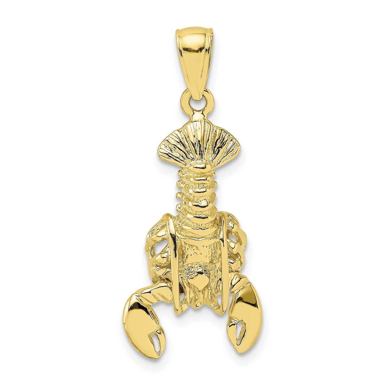 Moveable Lobster Charm 10k Gold 10K7873, MPN: 10K7873,