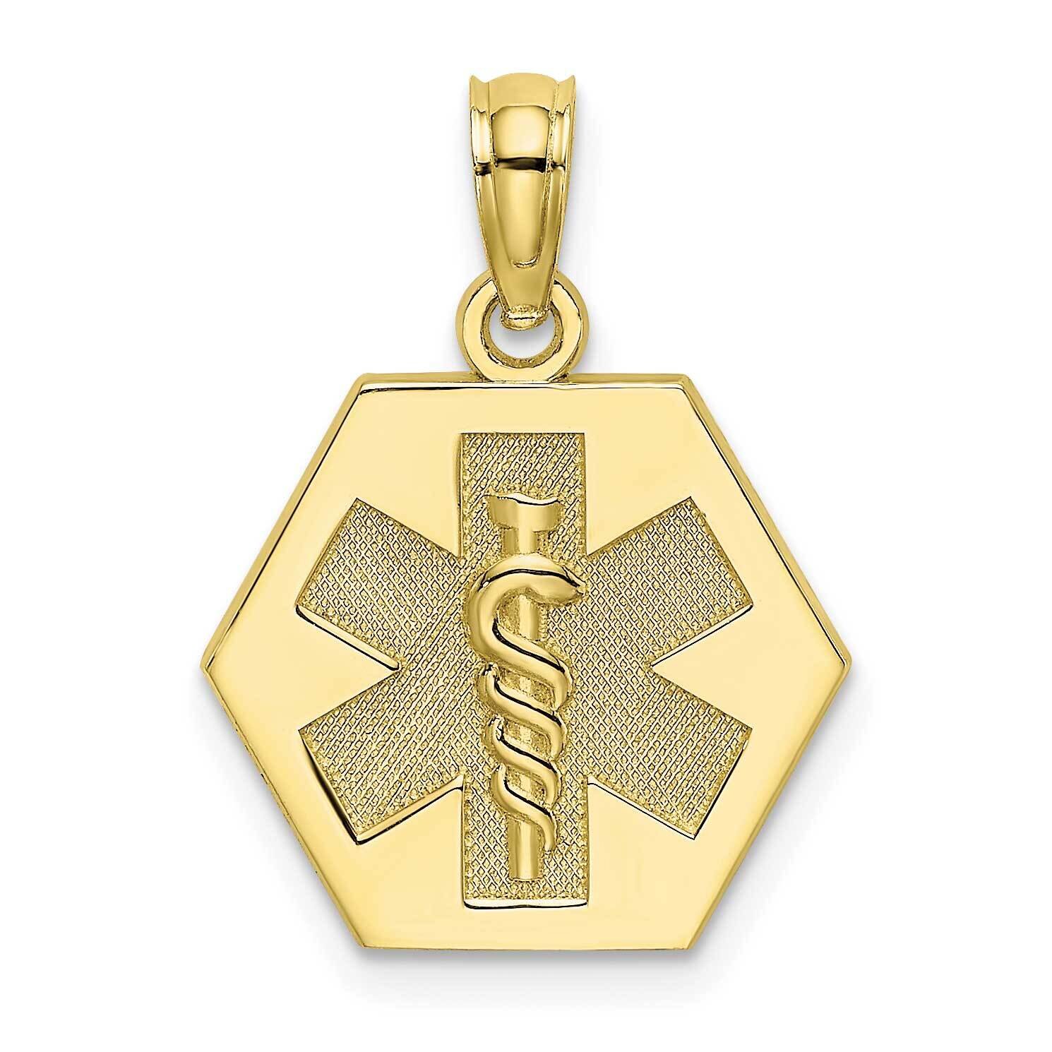 Medical Disc Pendant 10k Gold 10K8314, MPN: 10K8314, 63721818729
