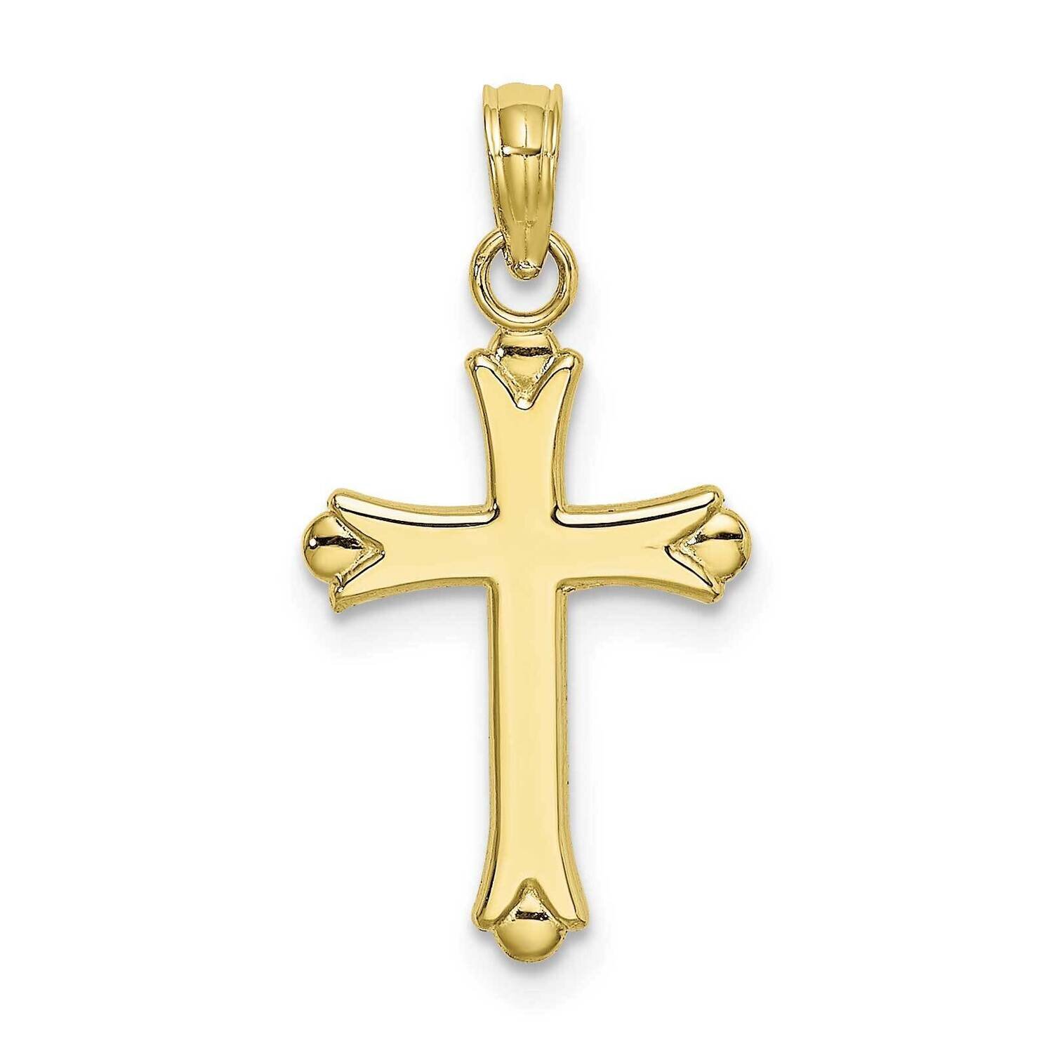2-D Polished Cross Charm 10k Gold 10K8396, MPN: 10K8396,