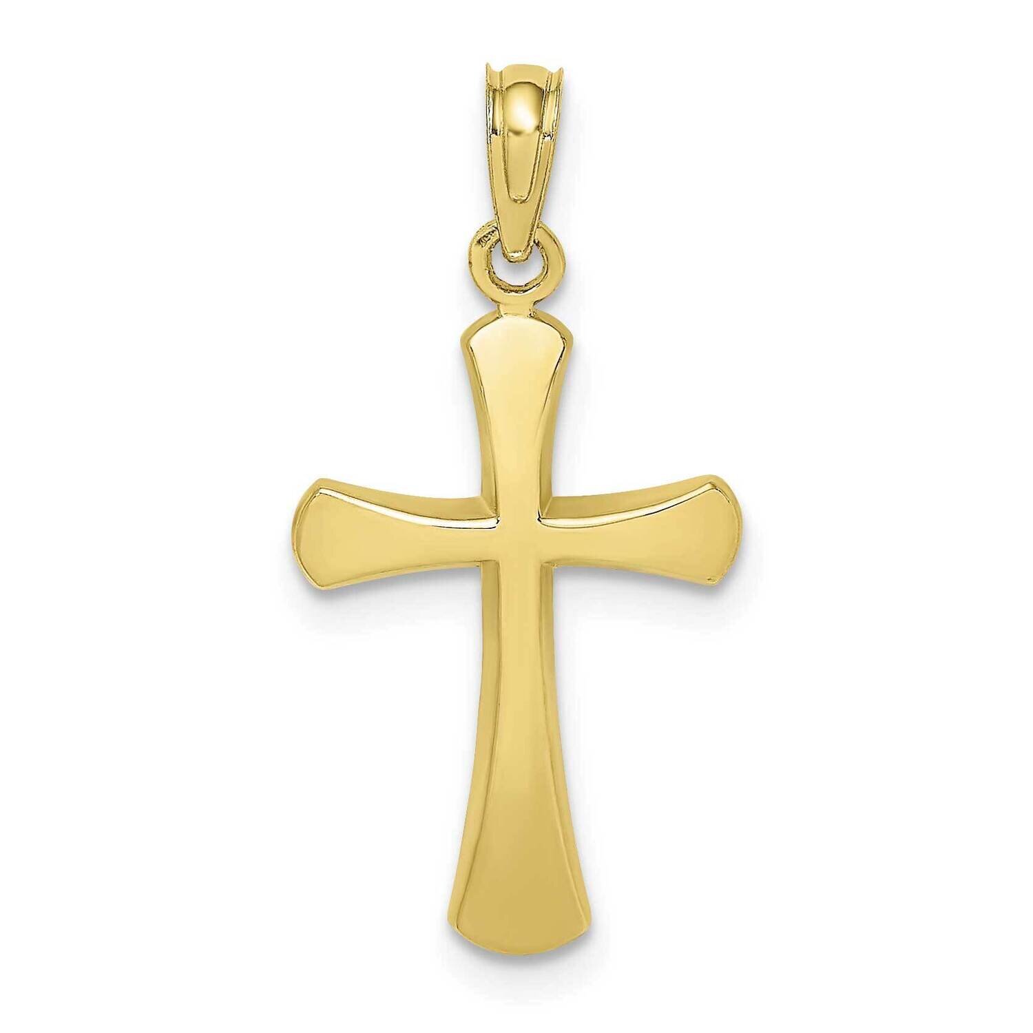 Beveled Cross with Round Tips Charm 10k Gold Polished 10K8523, MPN: 10K8523, 63721816275