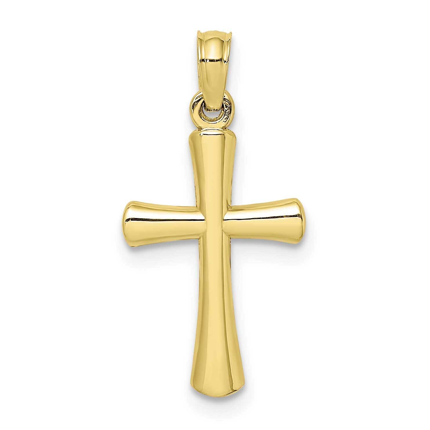 Beveled Cross with Round Tips Charm 10k Gold Polished 10K8524, MPN: 10K8524, 63721816268