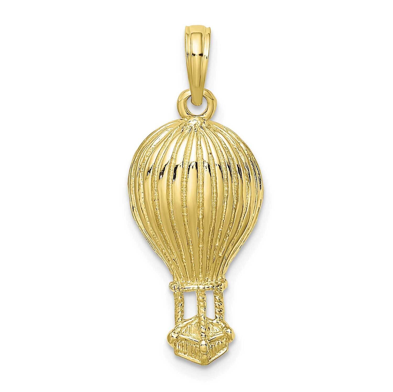 Hot Air Ballon Charm 10k Gold Polished 10K8914
