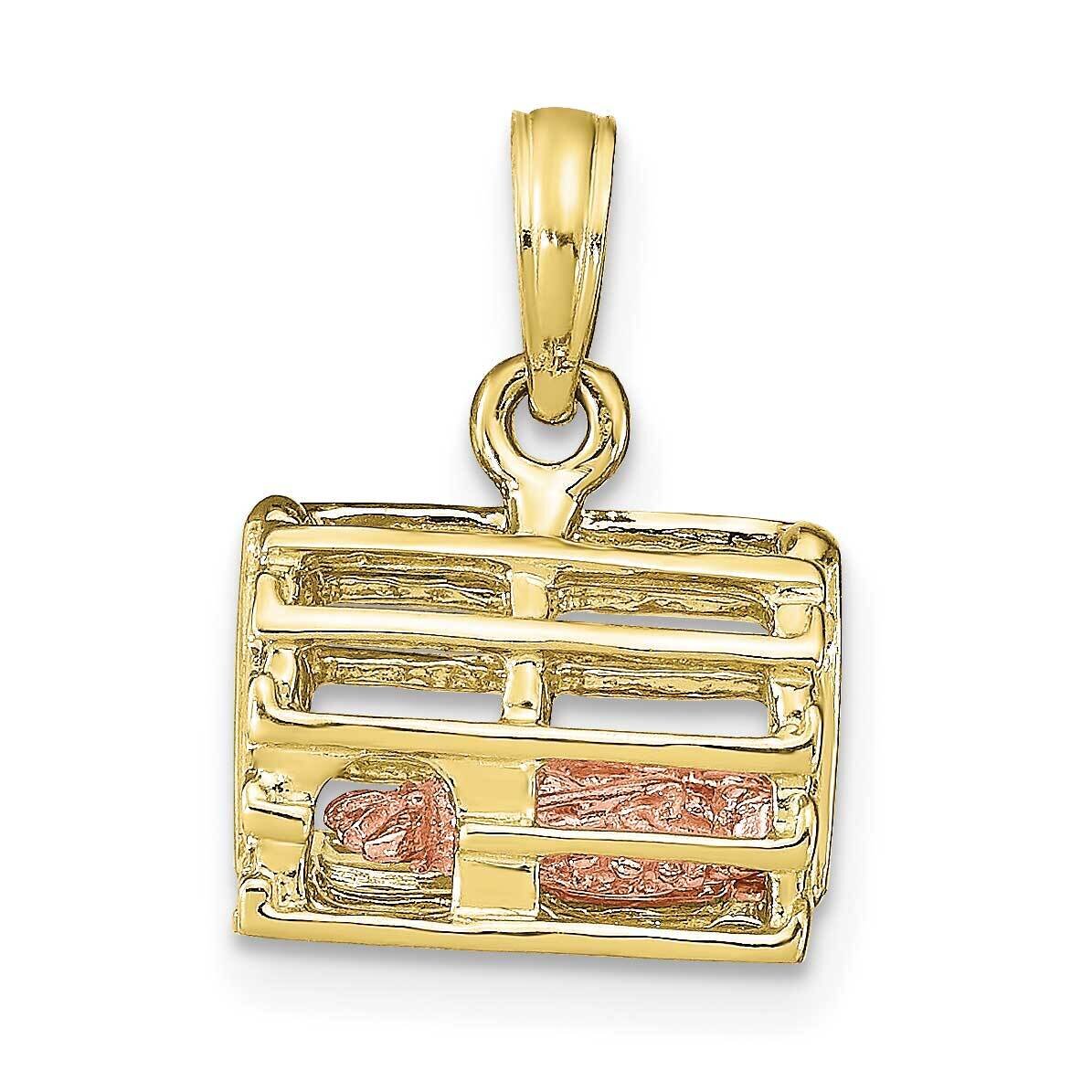 Rose Yellow Gold Lobster Trap with Moveable Lobster Pendant 10k Gold 10K9135, MPN: 10K9135, 6372181…