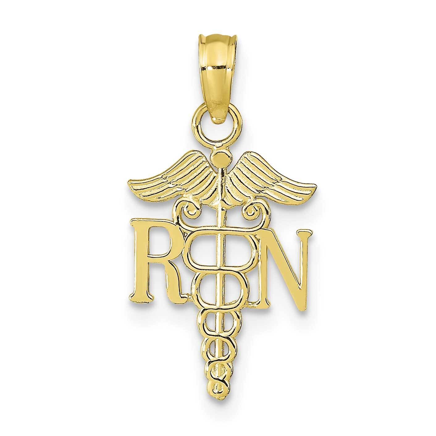 Rn Caduceus Pendant 10k Gold 10K9575, MPN: 10K9575,