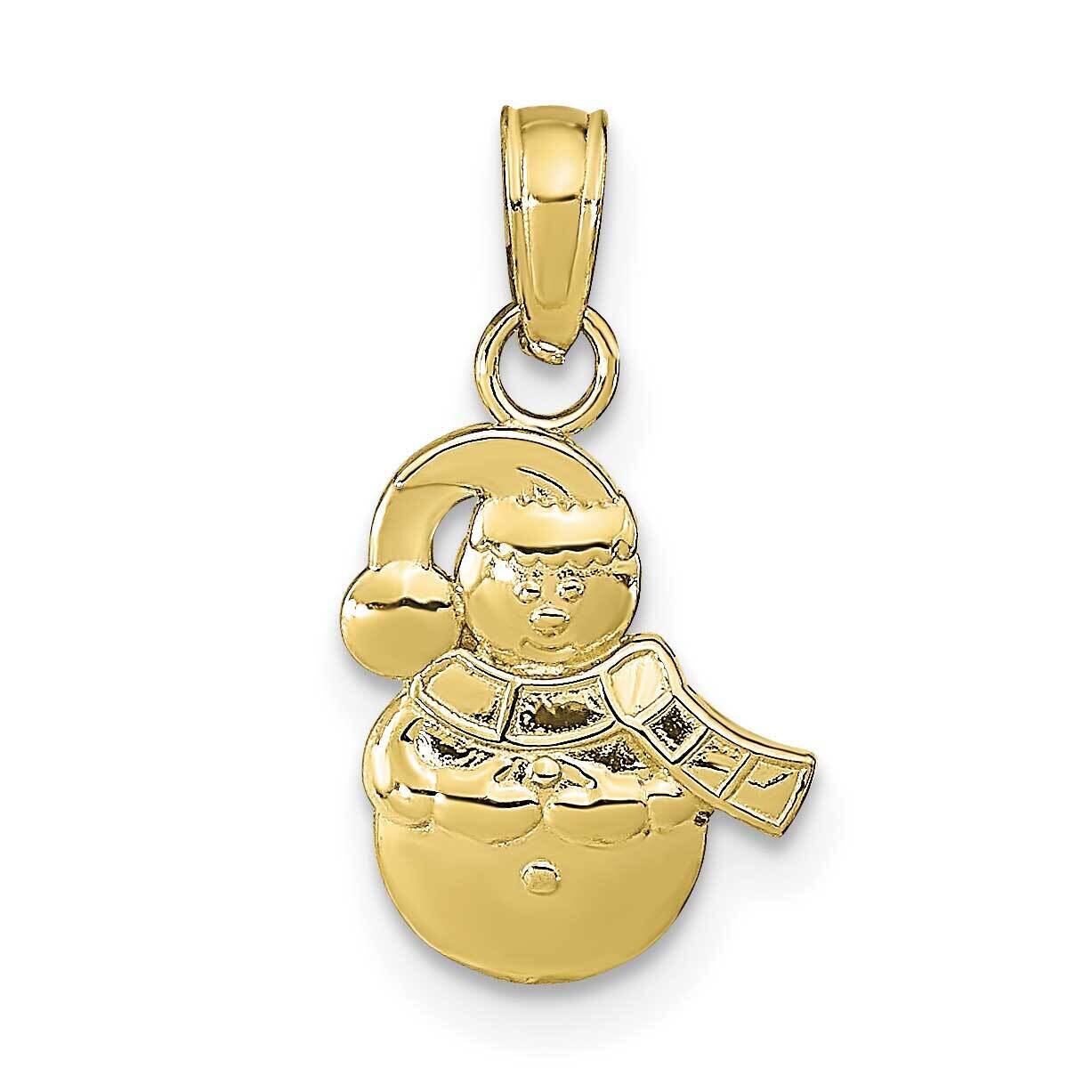 Snowman Pendant 10k Gold 10K9587, MPN: 10K9587,