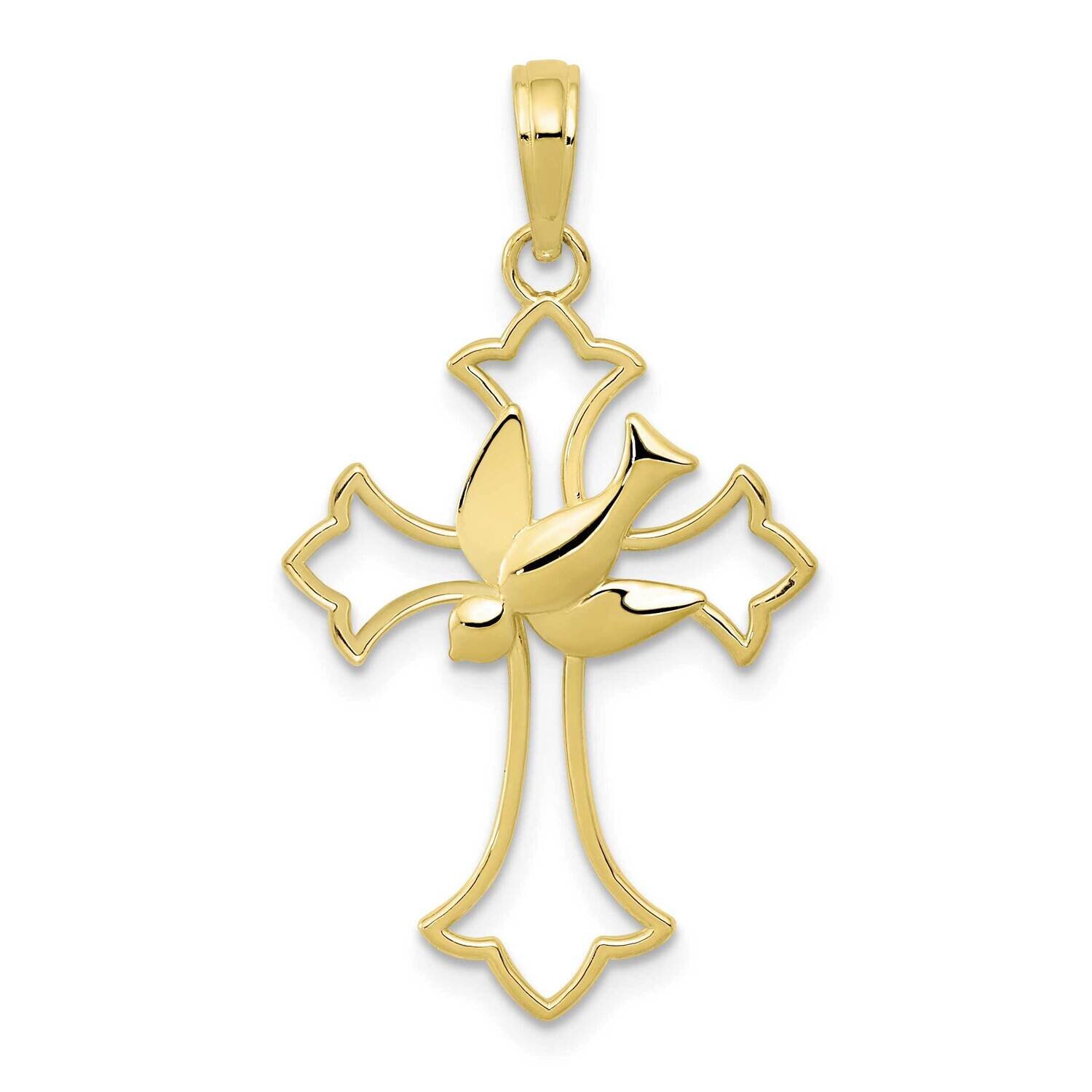 Cross with Dove Pendant 10k Gold Polished 10M1382, MPN: 10M1382, 63721818767
