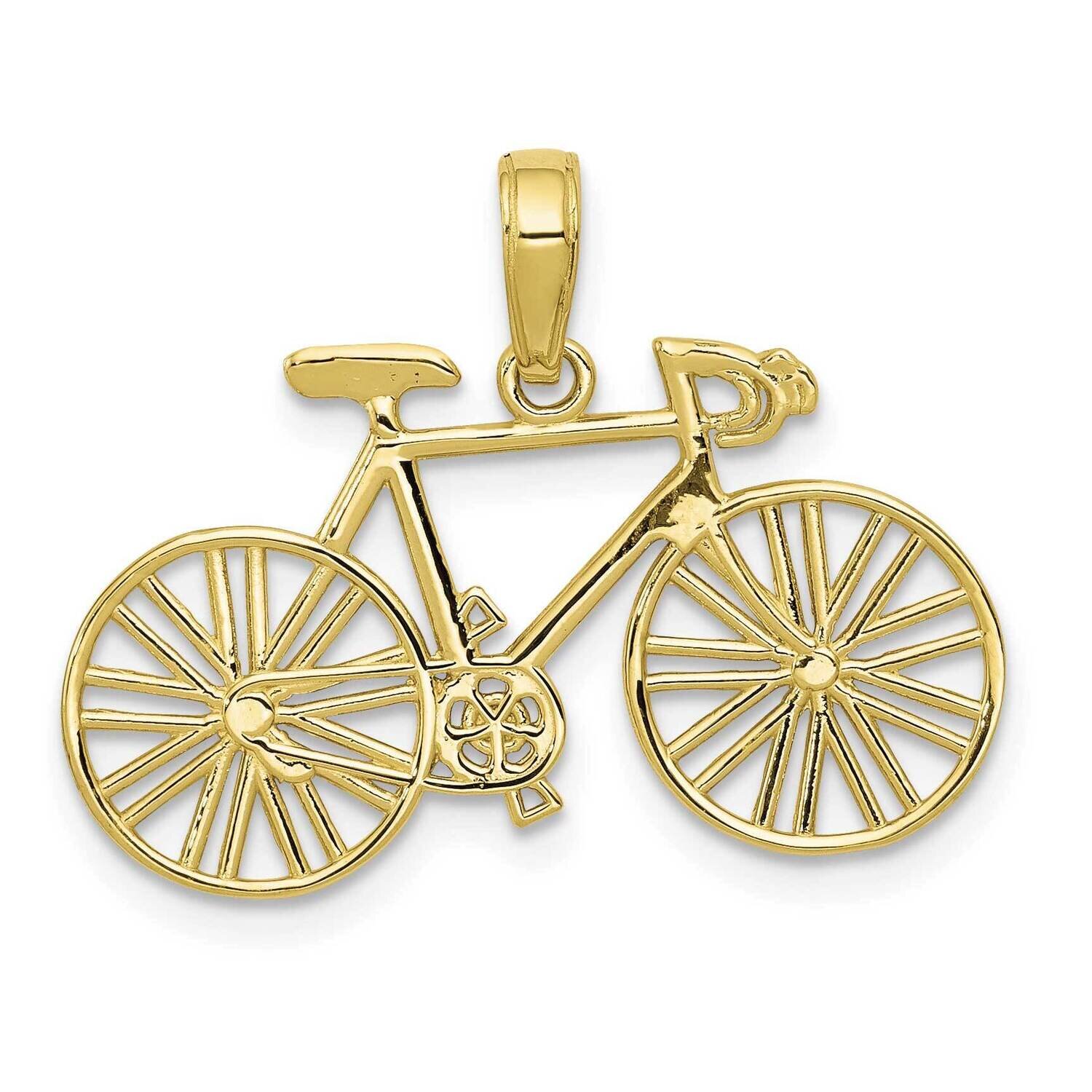 Bicycle Charm 10k Gold Polished 10M530, MPN: 10M530,