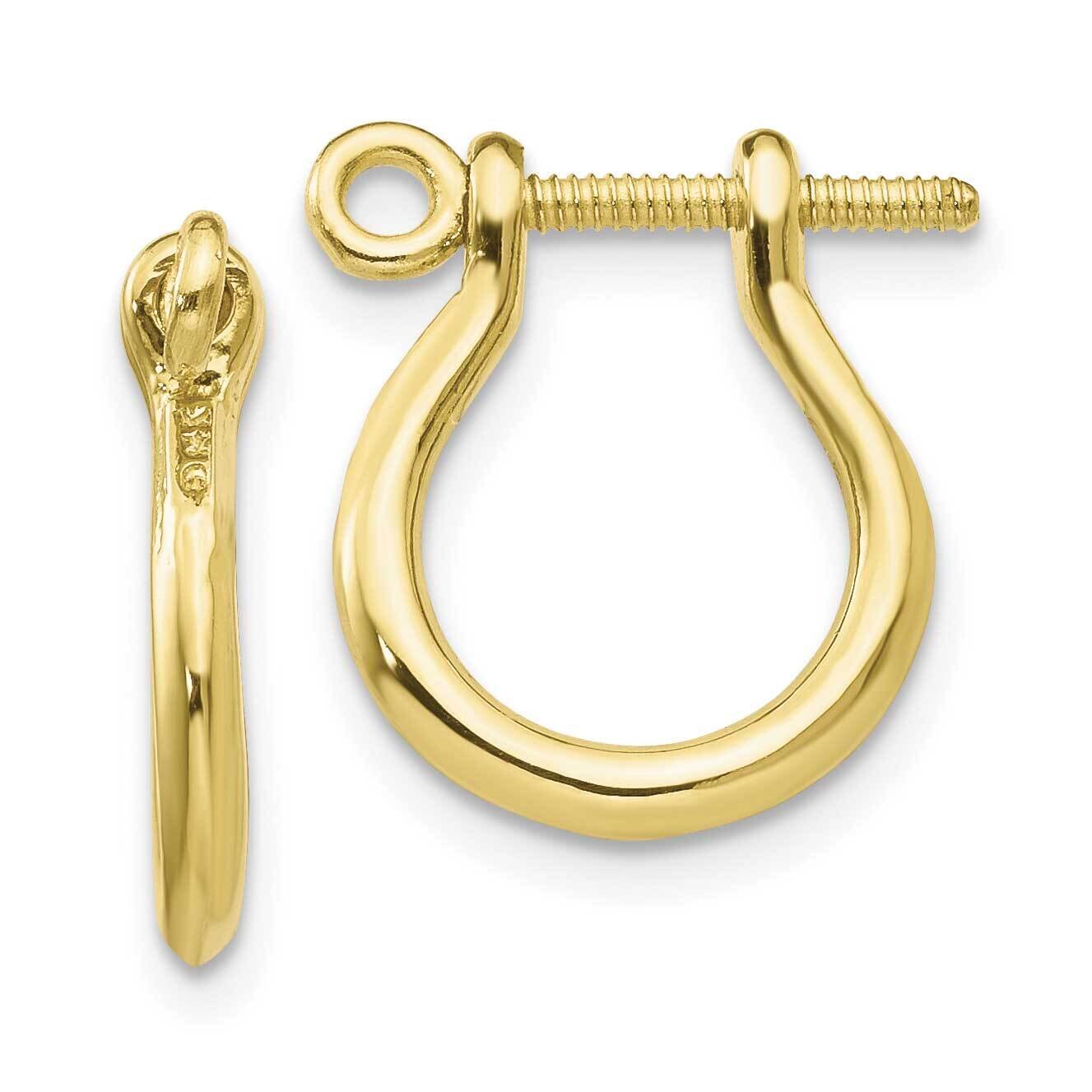 Shackle Link Screw Post Earrings 10k Gold 10TF528, MPN: 10TF528, 63721818828