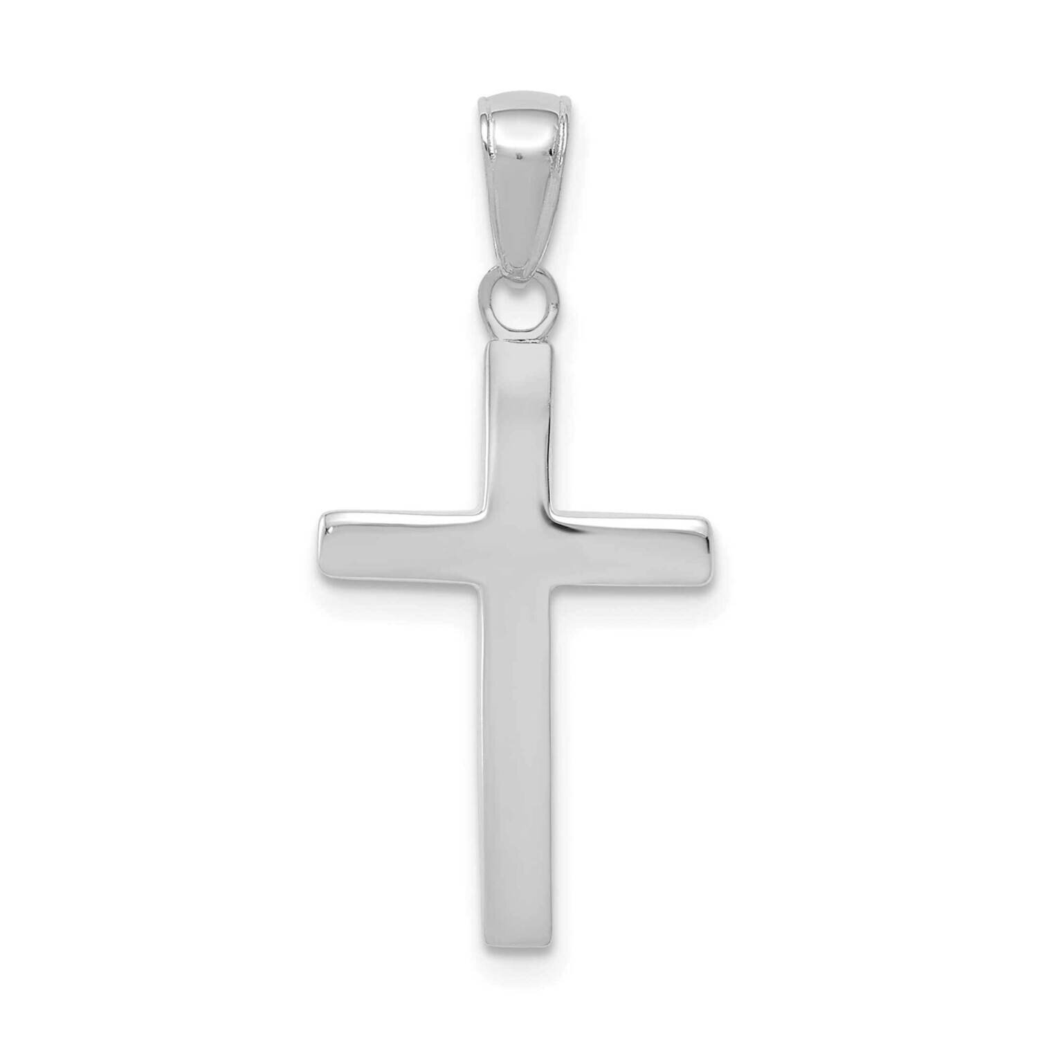Cross Pendant 10k White Gold Polished 10XR564W, MPN: 10XR564W, 63721816275