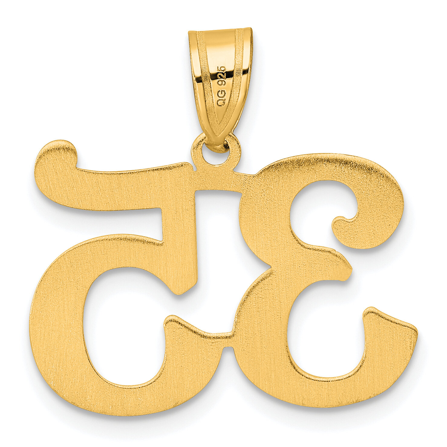 Number 35 Pendant 14k Gold Polished APN35, MPN: APN35, 196904077009