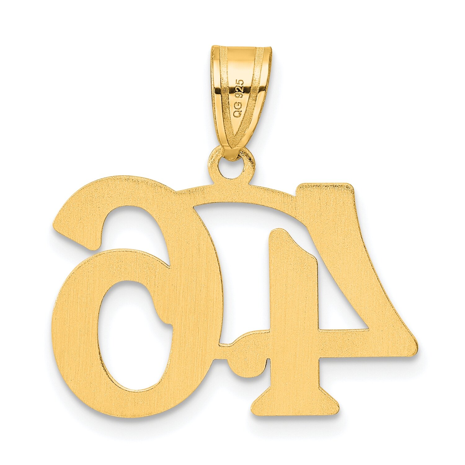 Number 46 Pendant 14k Gold Polished APN46, MPN: APN46, 196904080078