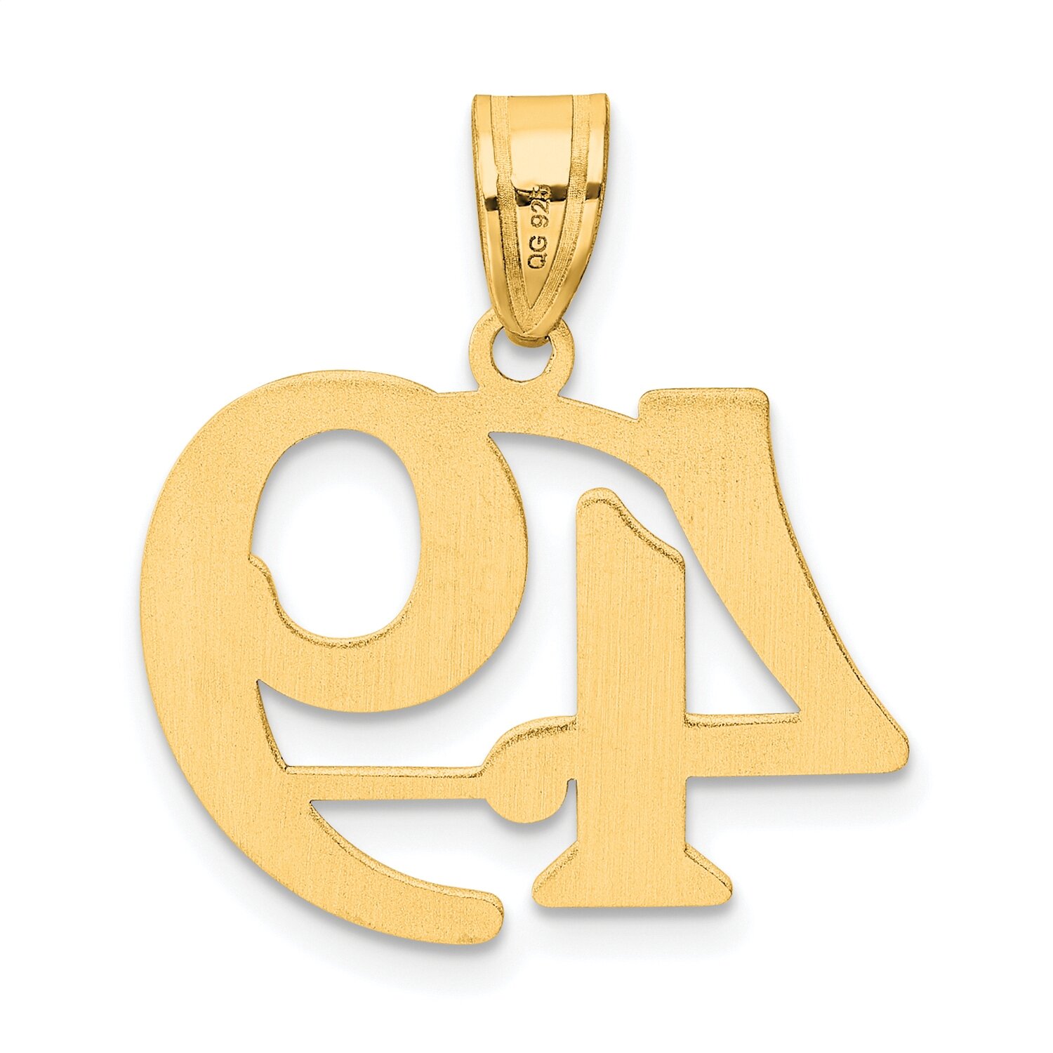 Number 49 Pendant 14k Gold Polished APN49, MPN: APN49, 196904080030