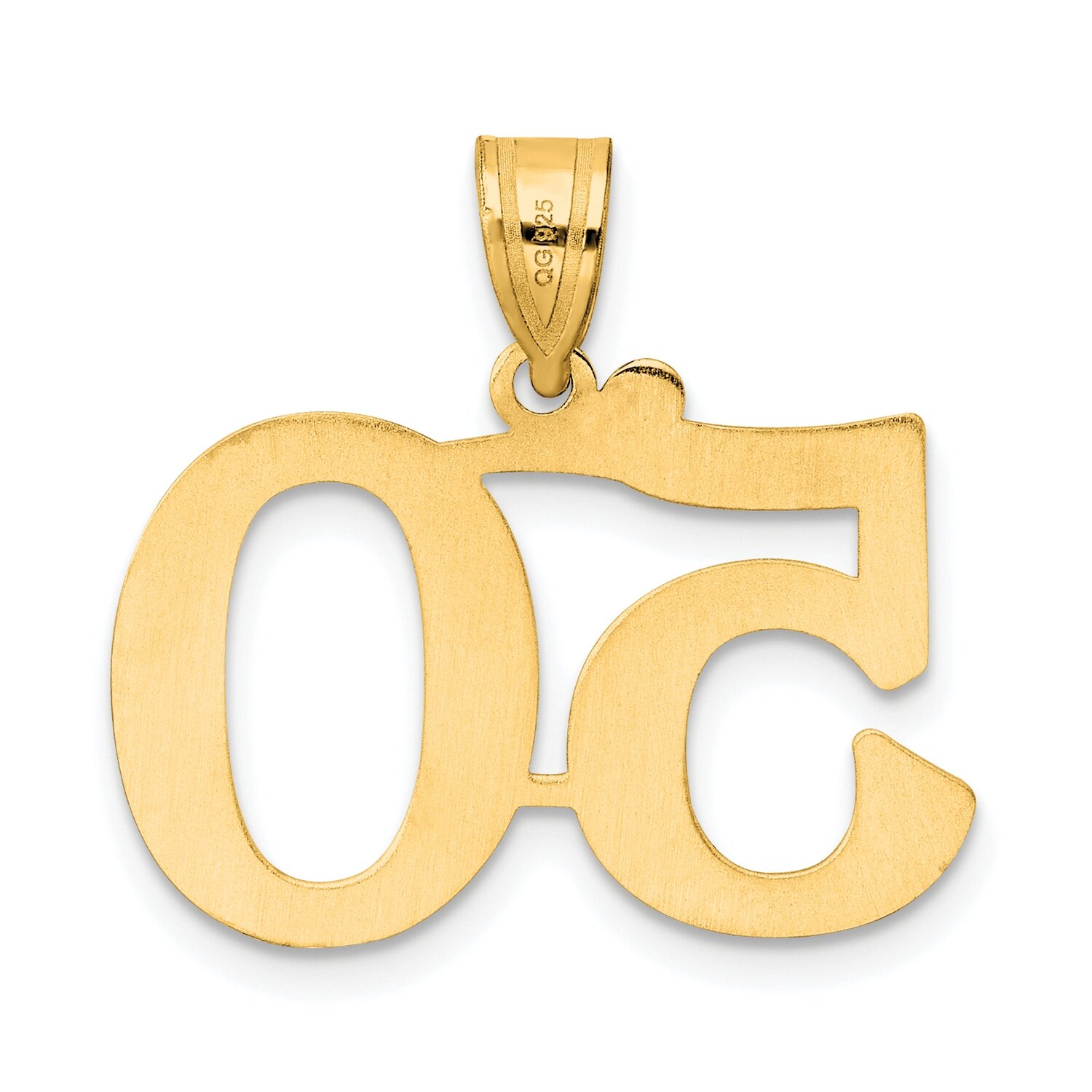 Number 50 Pendant 14k Gold Polished APN50, MPN: APN50, 196904080023