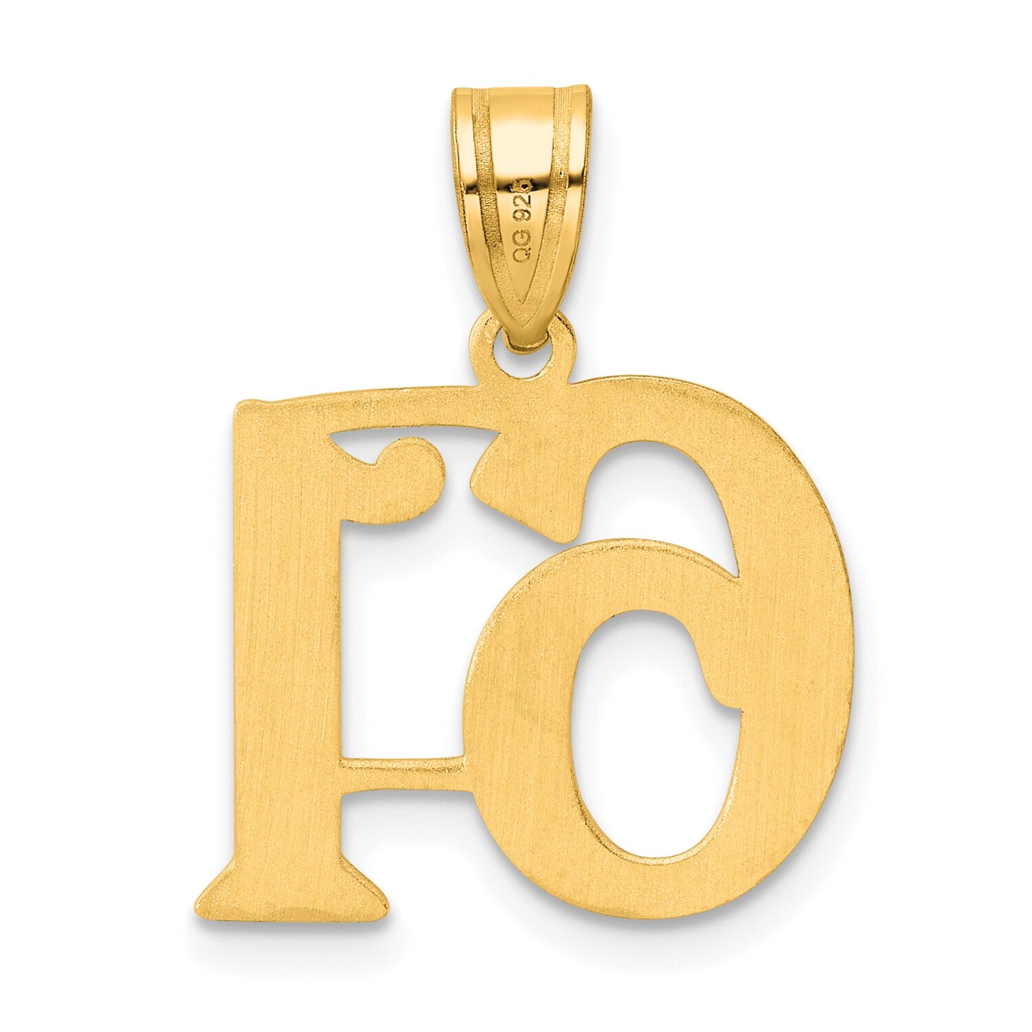 Number 61 Pendant 14k Gold Polished APN61, MPN: APN61, 196904079935