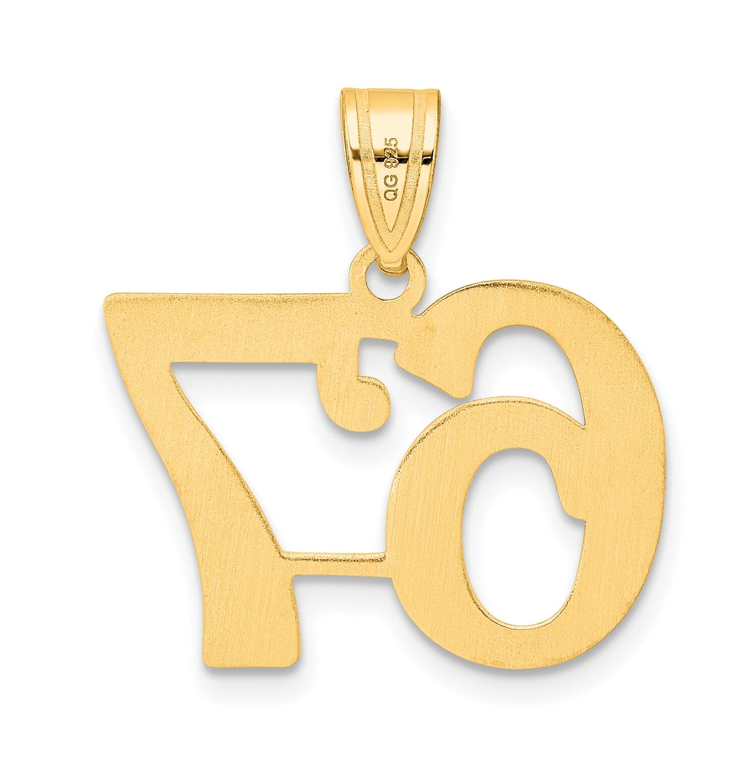 Number 67 Pendant 14k Gold Polished APN67, MPN: APN67, 196904079867