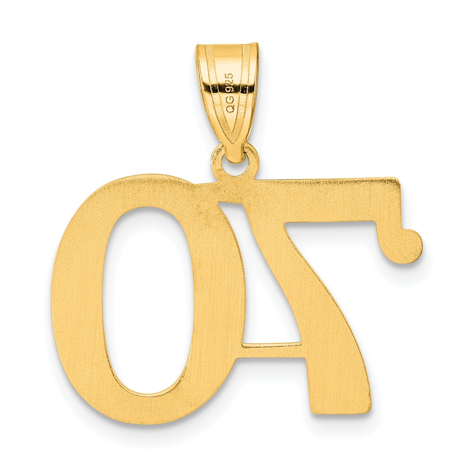 Number 70 Pendant 14k Gold Polished APN70, MPN: APN70, 196904079829