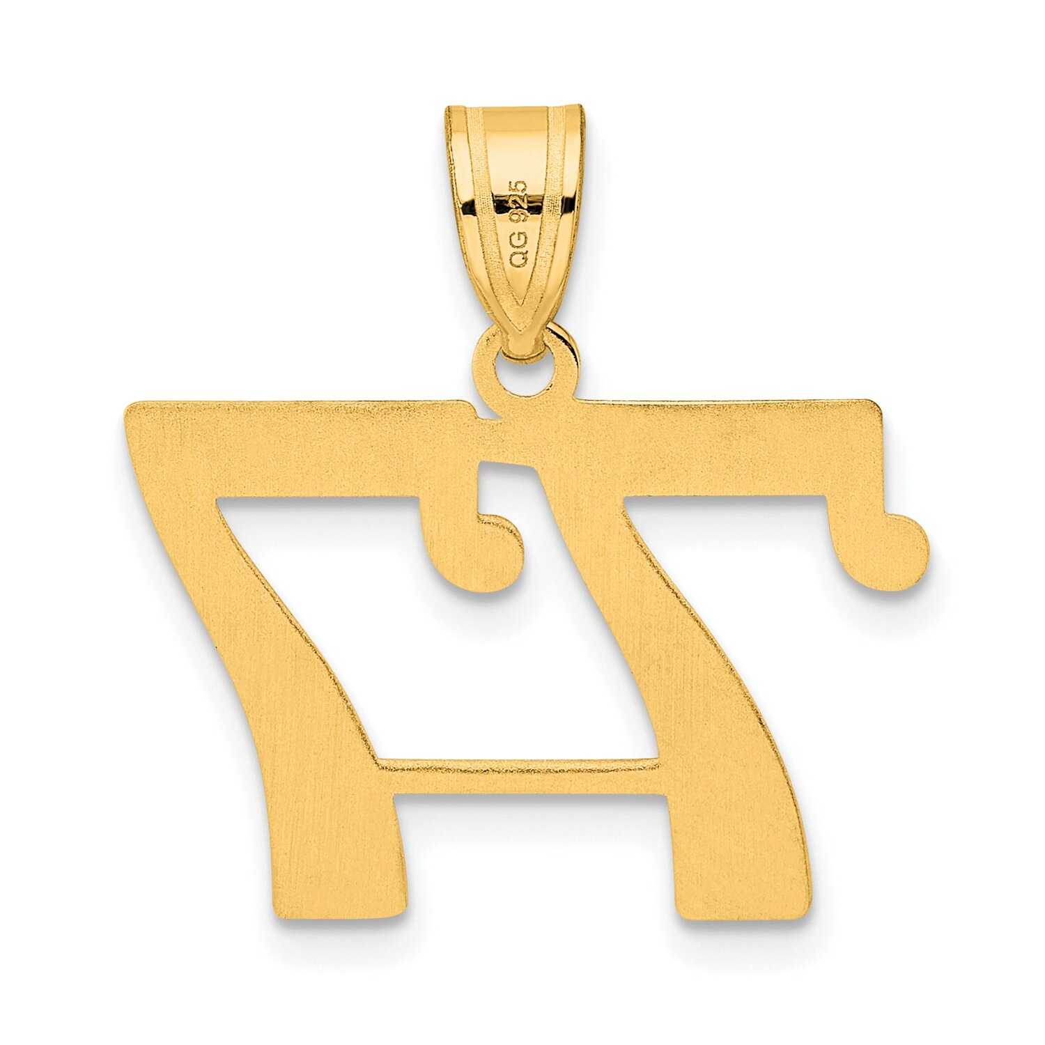 Number 77 Pendant 14k Gold Polished APN77, MPN: APN77, 196904079768